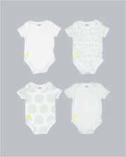 Baby Boy Short Sleeve 4pc Onesie Set