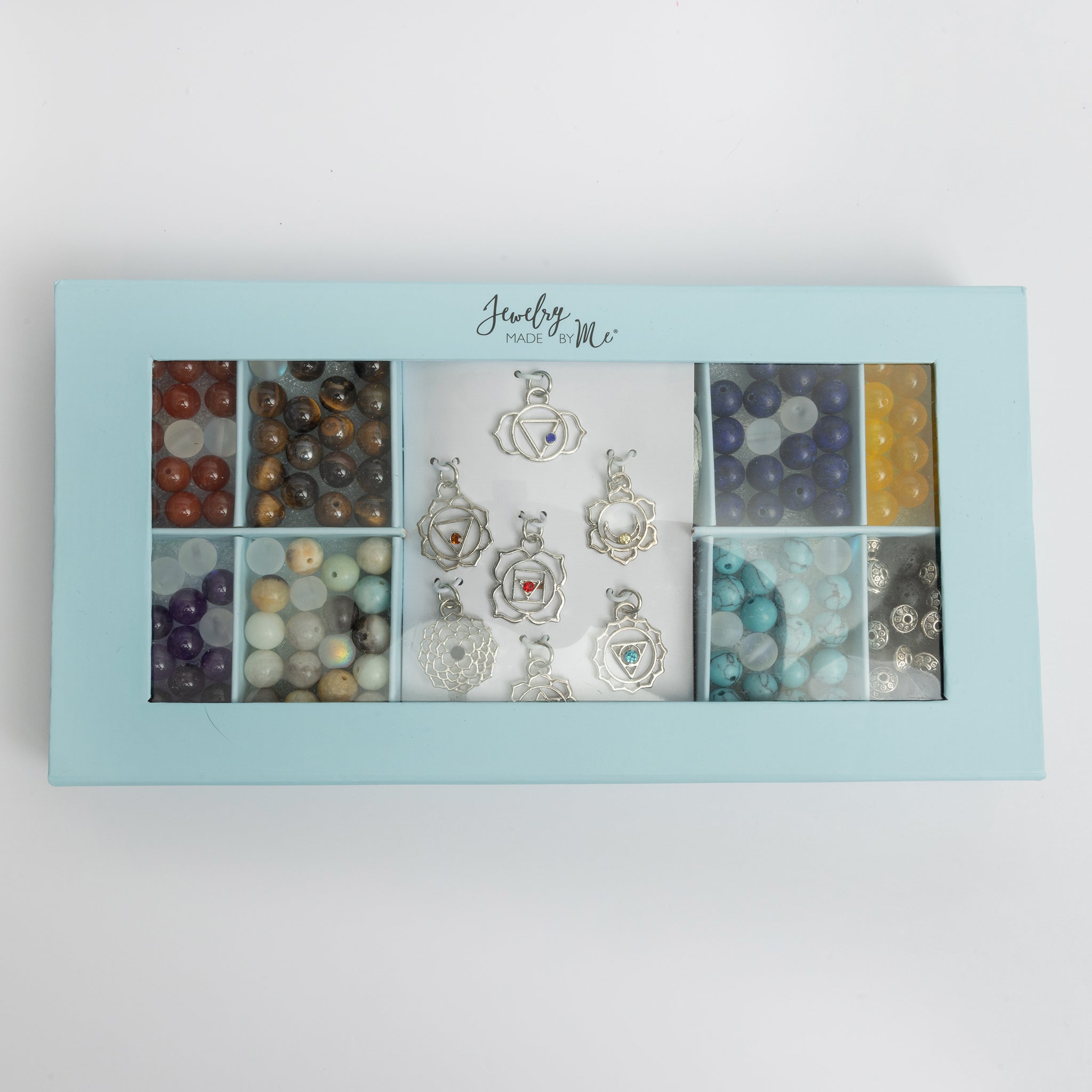 Chakra Stones And Charms Diy Bracelet Gift Set