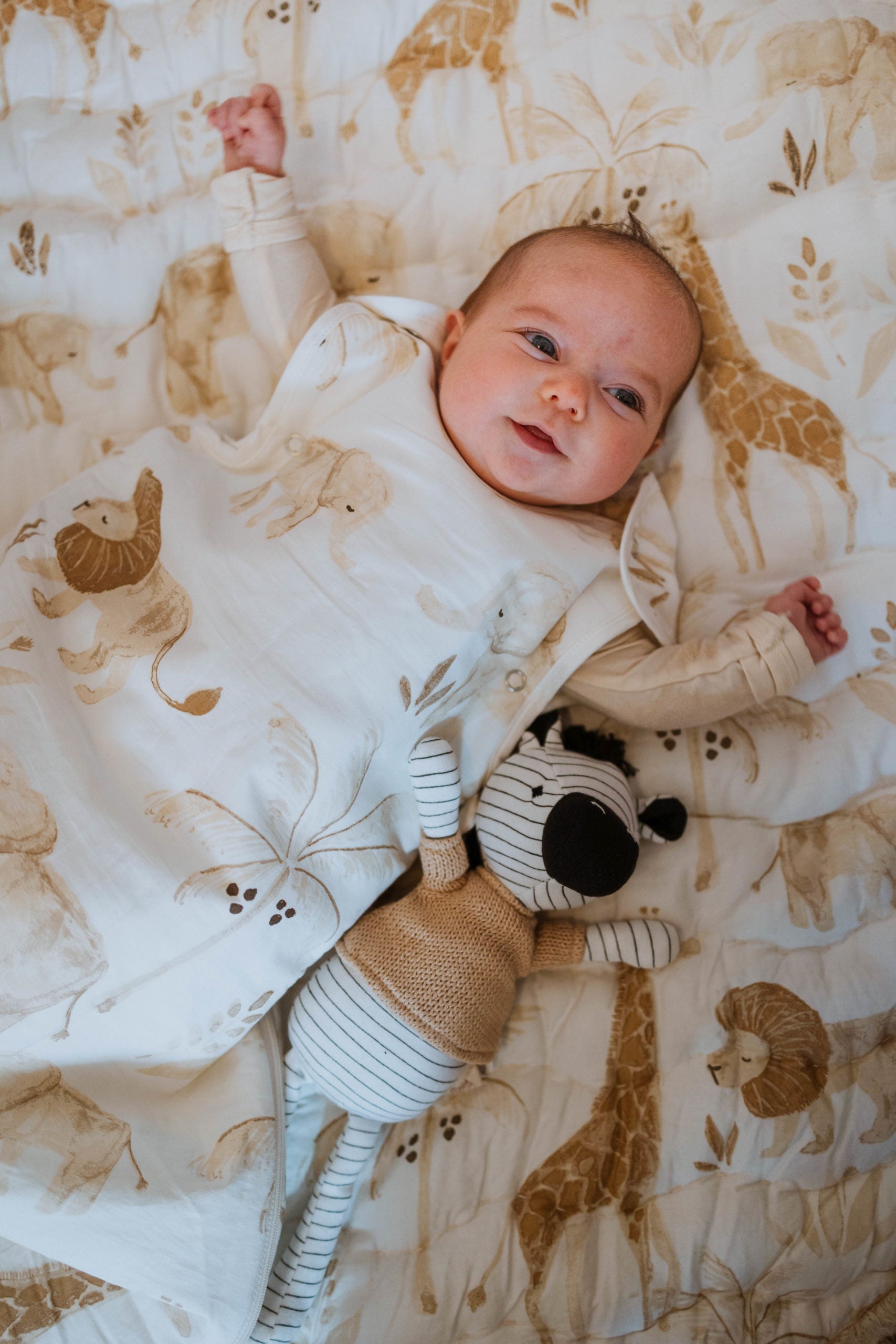 Kendi Wearable Blanket 0-9mo. (Cotton Sateen Kendi Print)