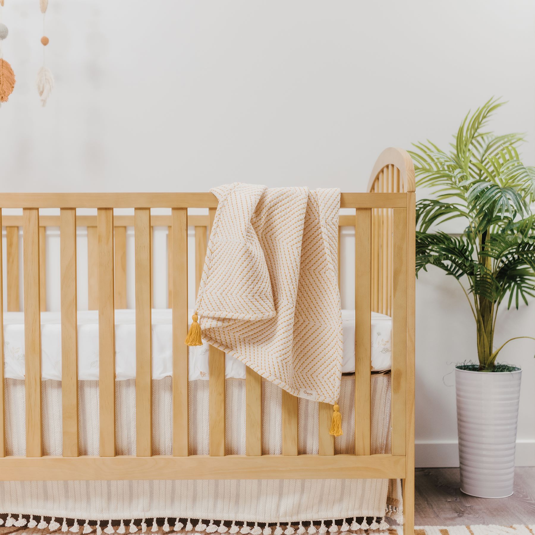 Marigold Chevron Blanket