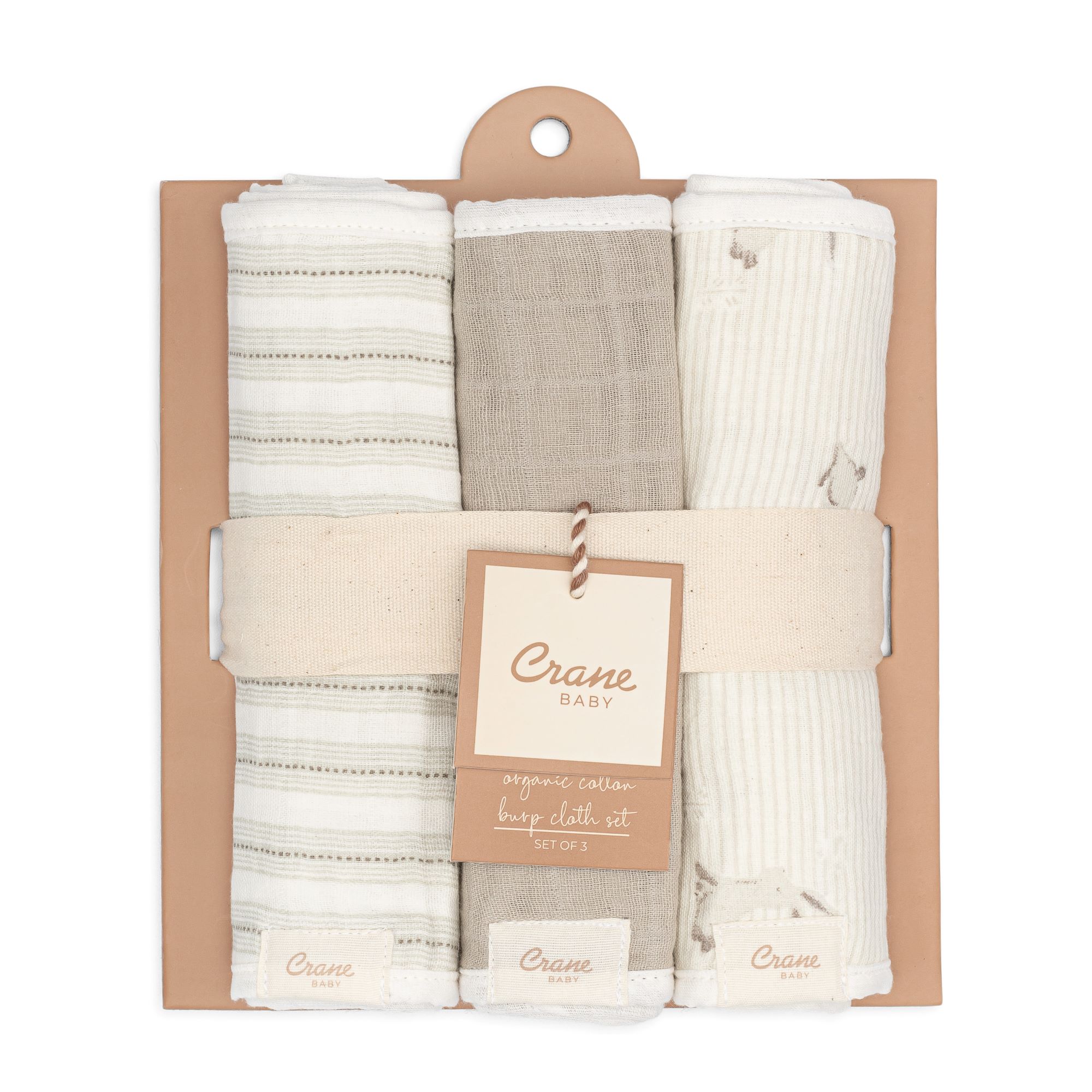 Avery Organic Cotton 3-pc. Bunny Burp Cloth Set