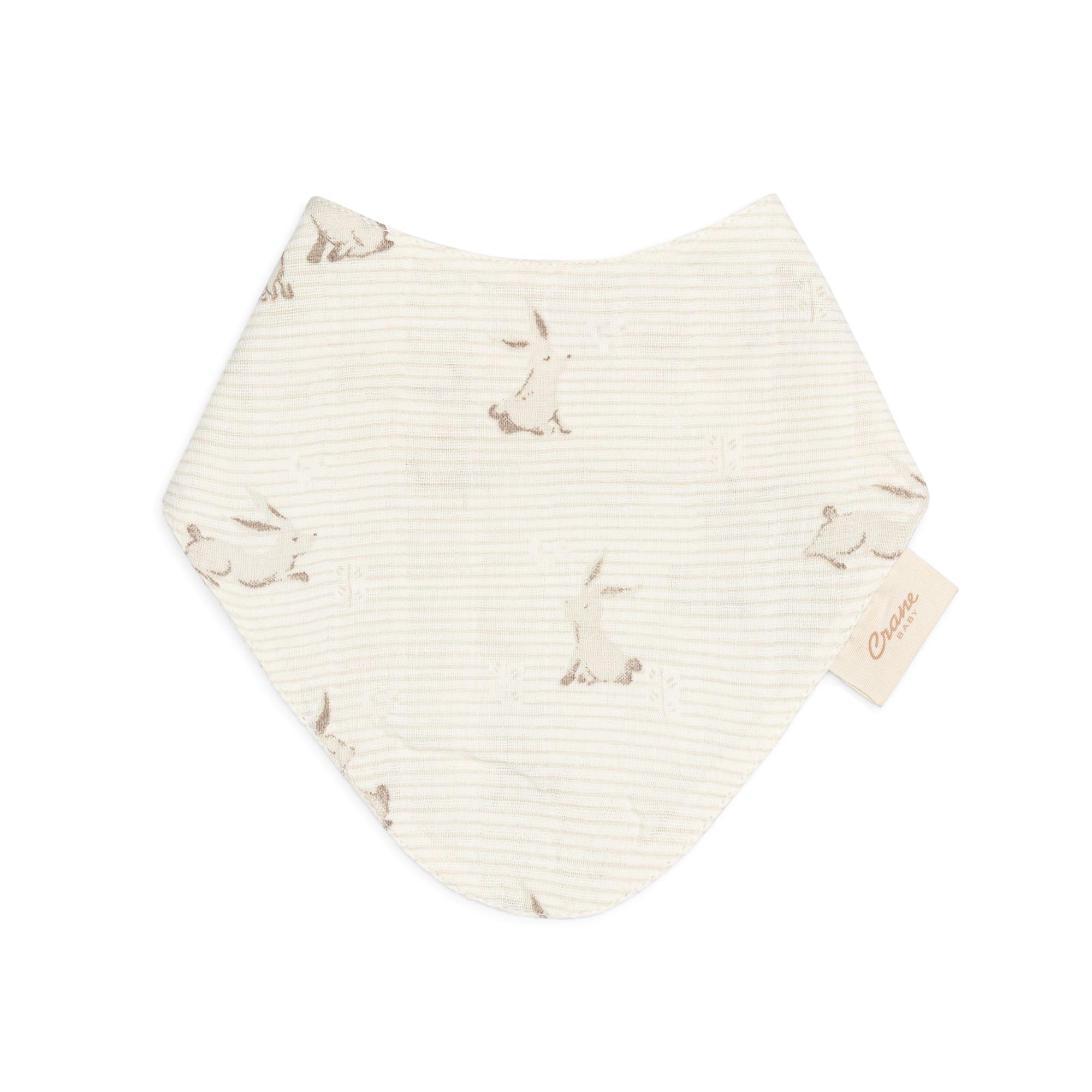 Avery Organic Cotton 3-pc. Bunny Bib Set