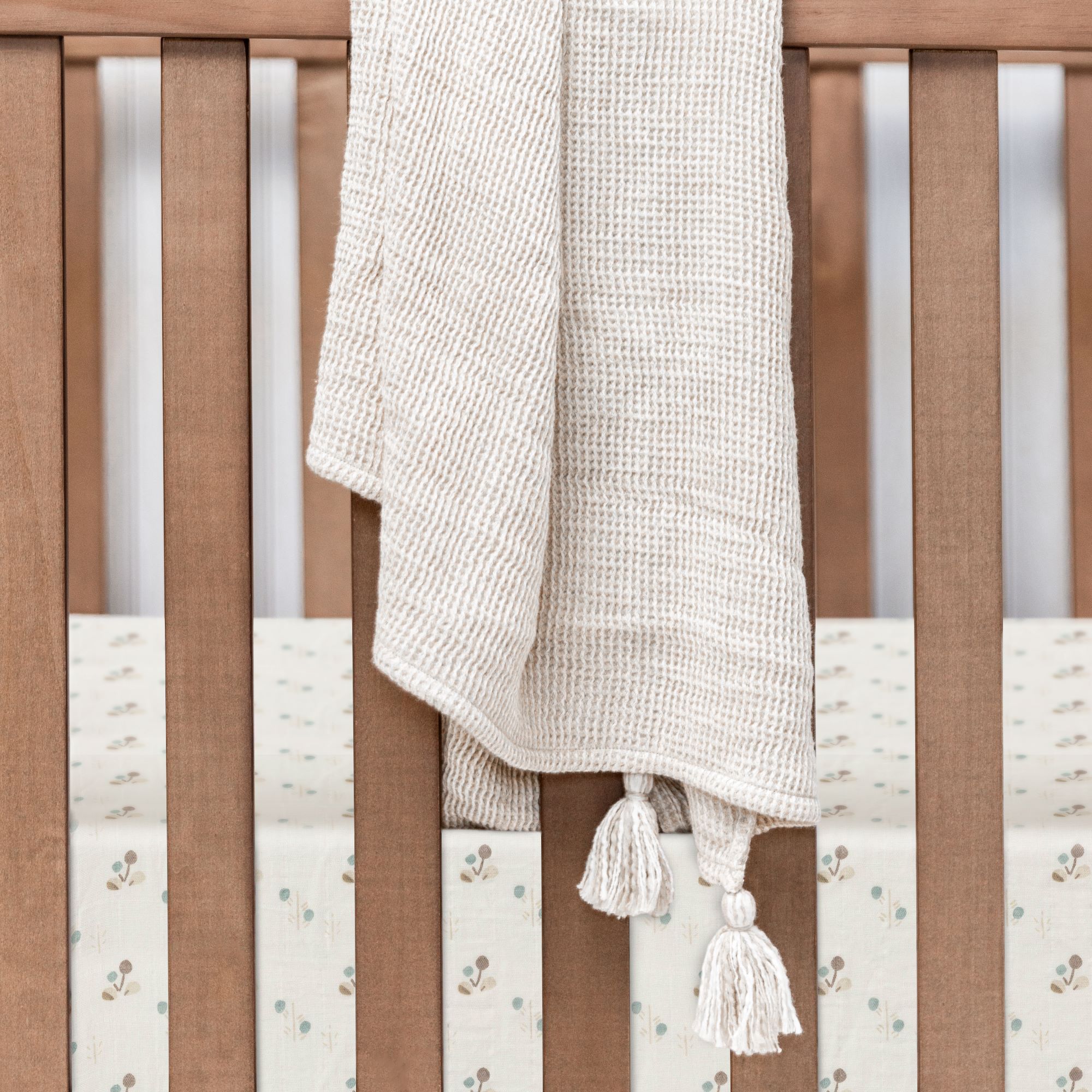 Avery Organic Cotton Poppy Fitted Crib Sheet