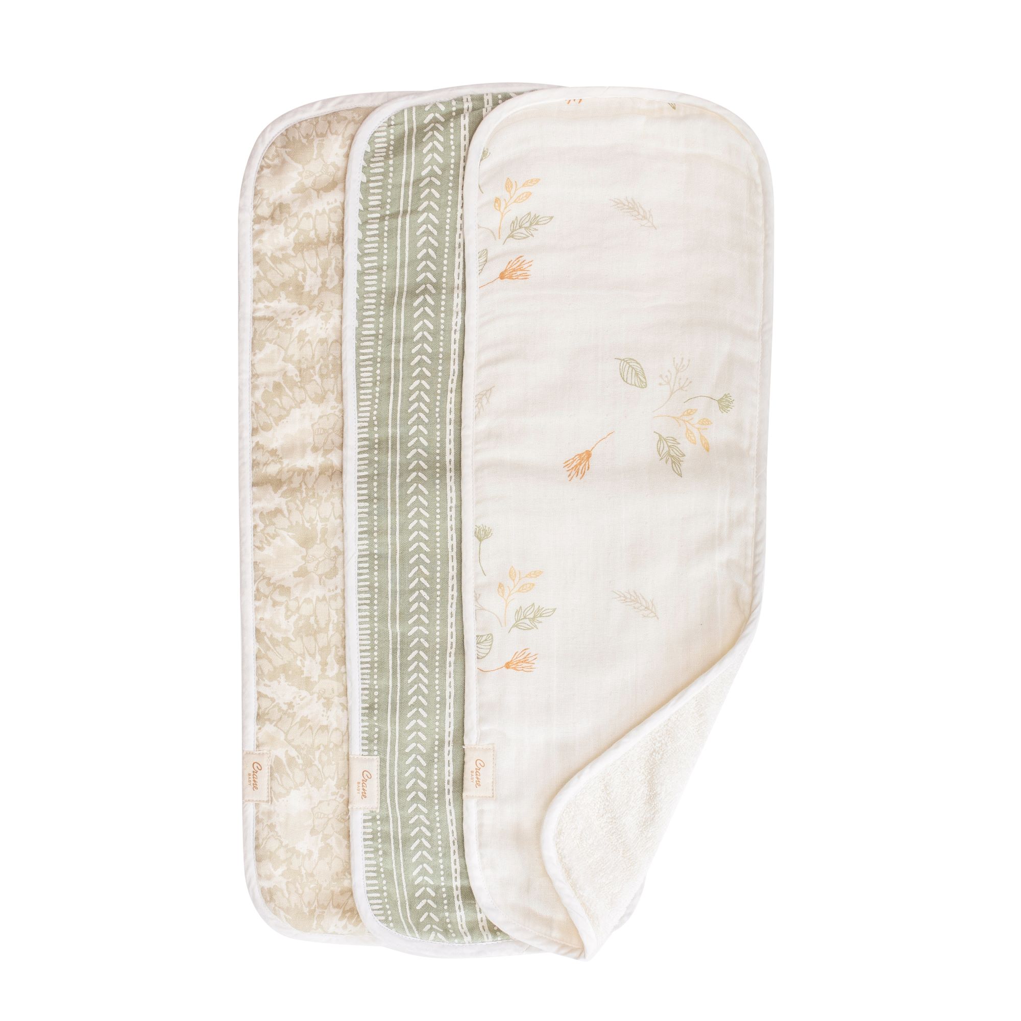 Willow 3-pc. Burp Cloth (Mixed Prints)