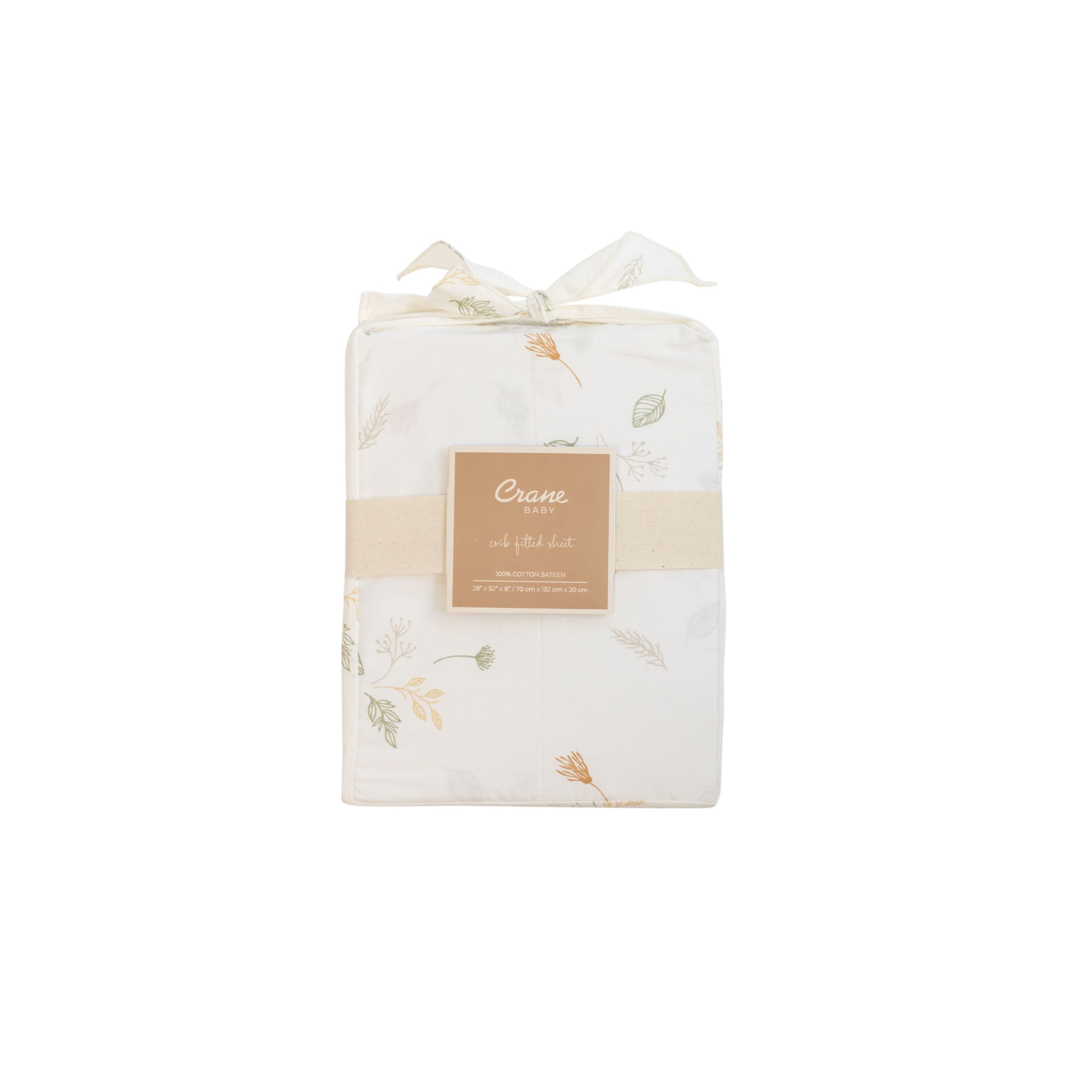 Willow Crib Fitted Sheet – Dainty Leaf