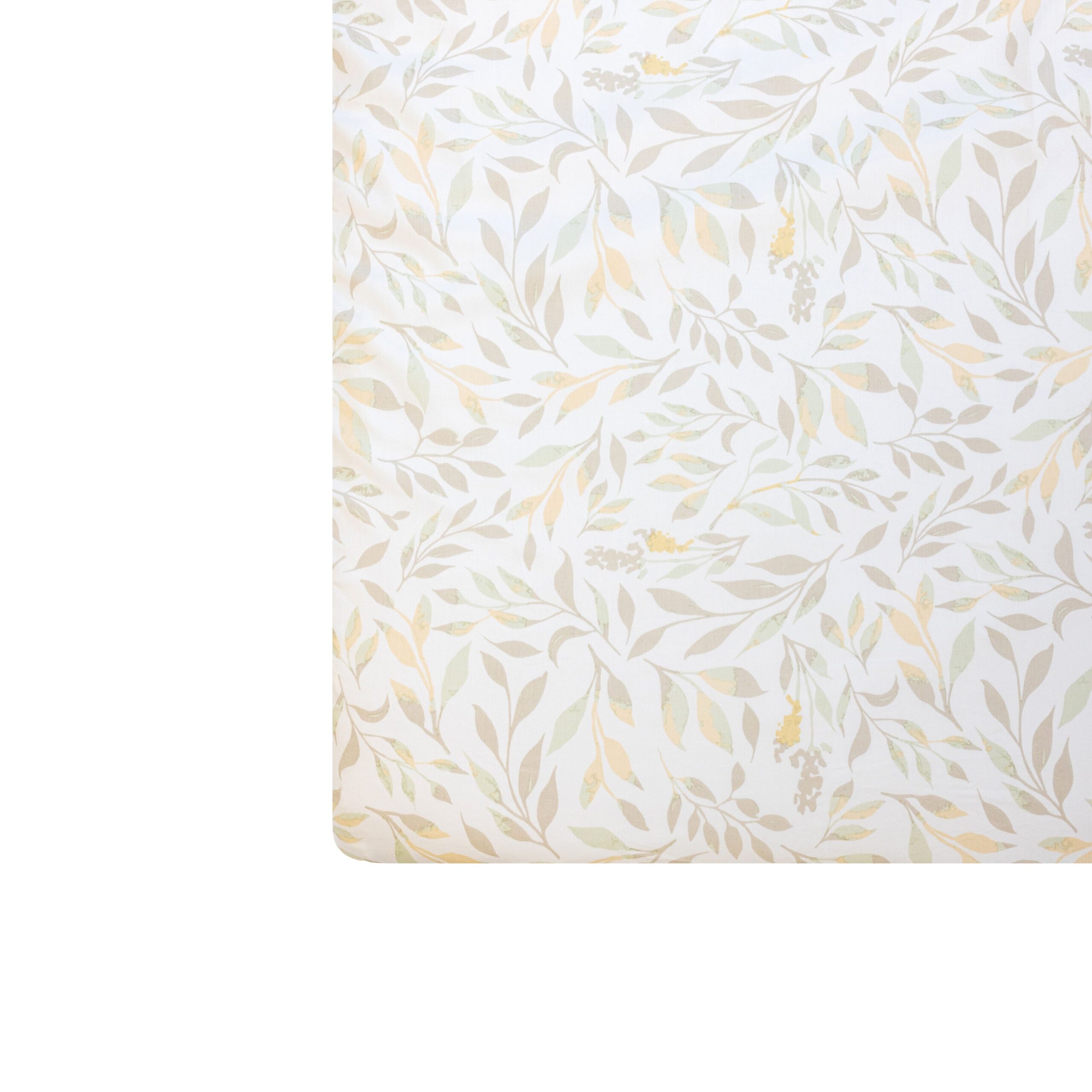 Willow Crib Fitted Sheet – Multi-Color Leaf