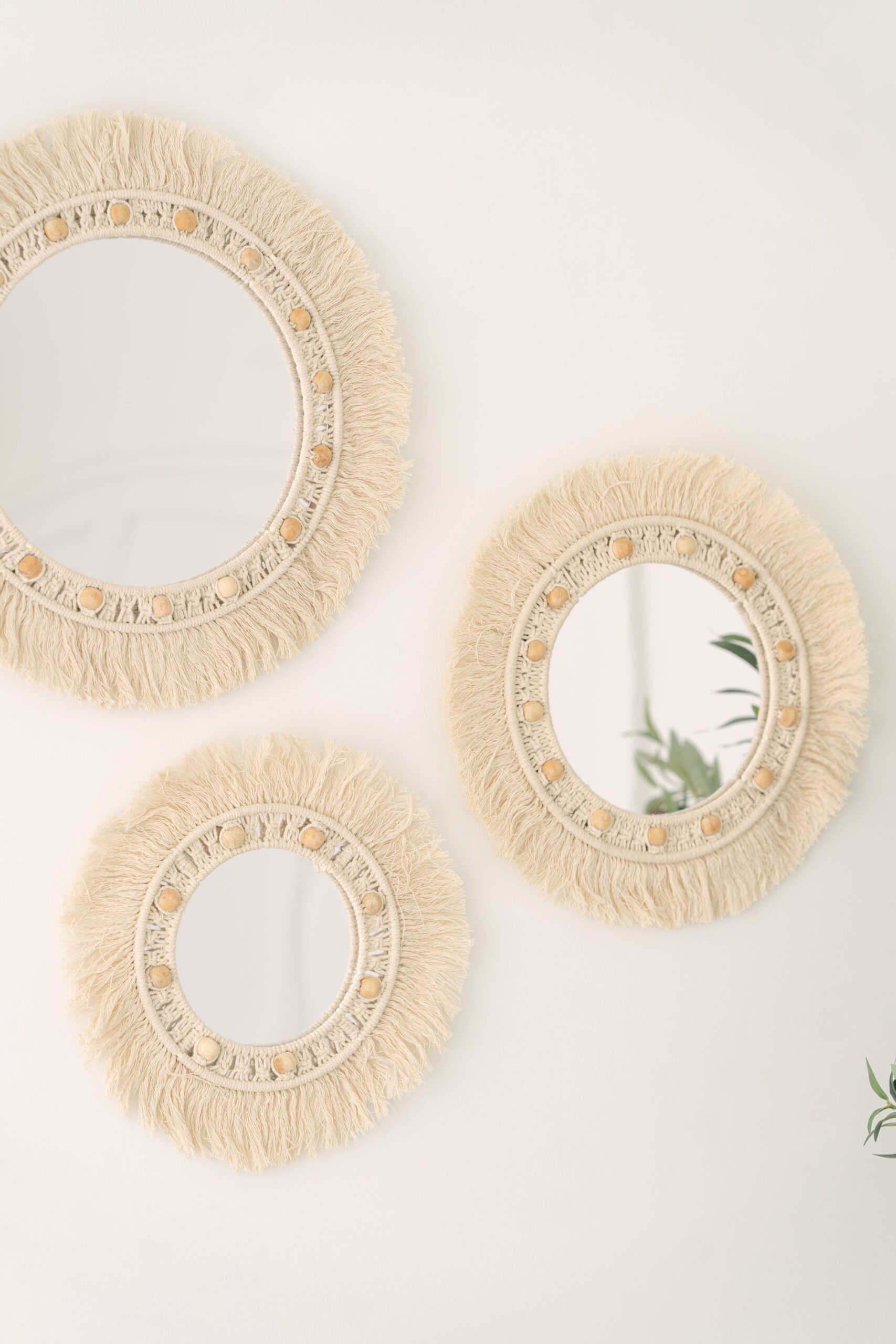 Willow 3-pc. Mirror Macrame Wall Hangings