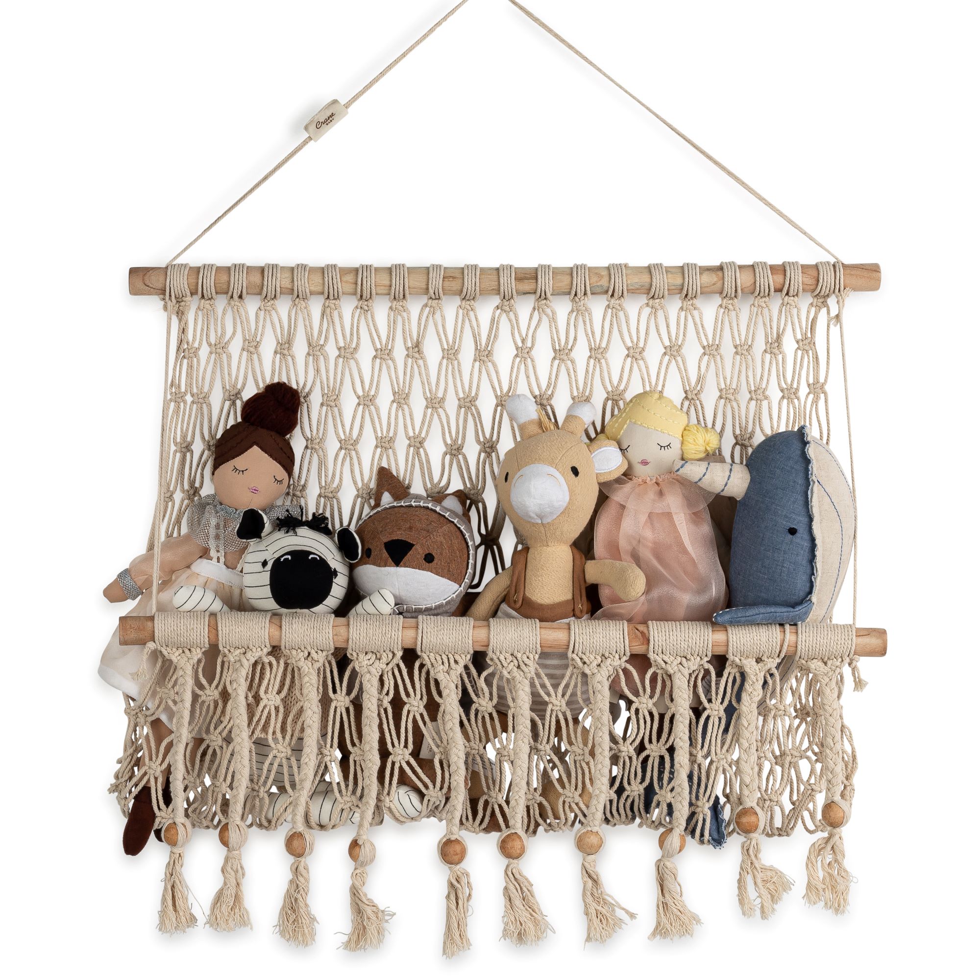 Willow Macrame Storage Wall Decor