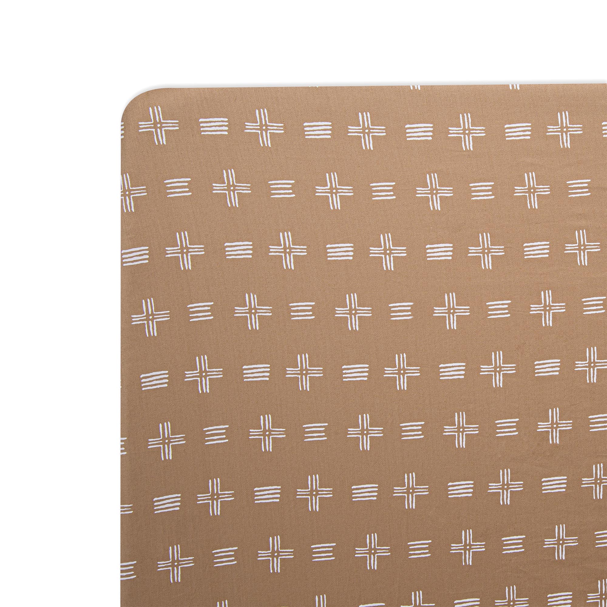 Kendi Crib Fitted Sheet – Copper Dash