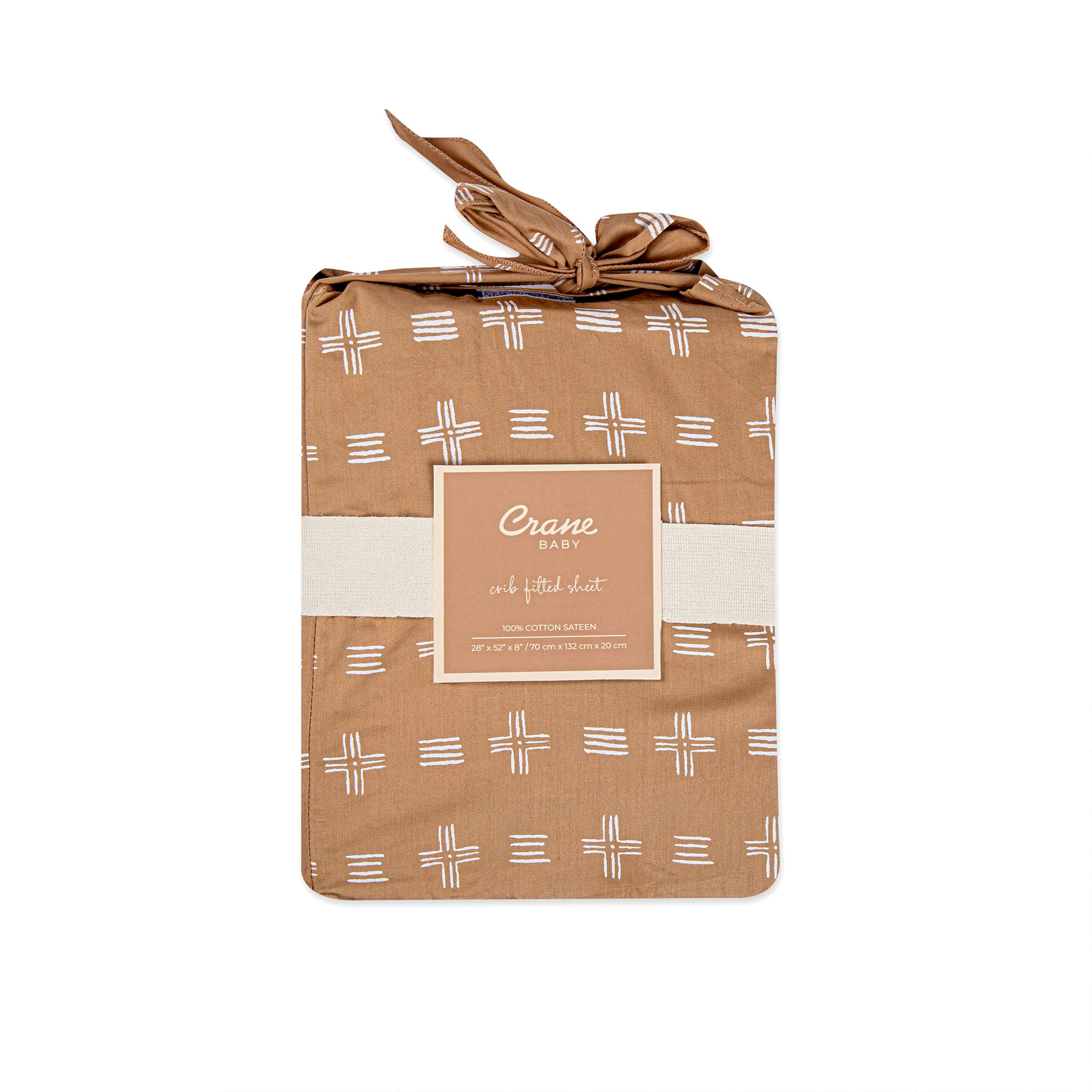 Kendi Crib Fitted Sheet – Copper Dash