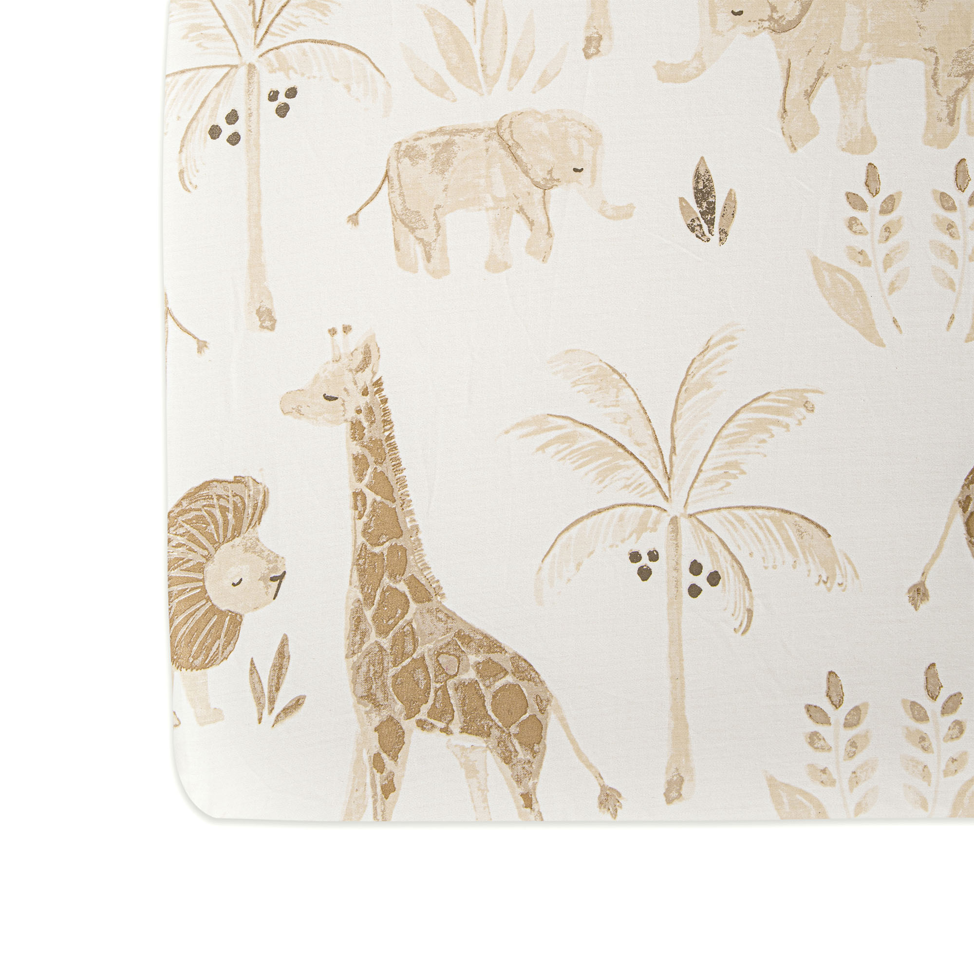 Kendi Crib Fitted Sheet – Safari Animal