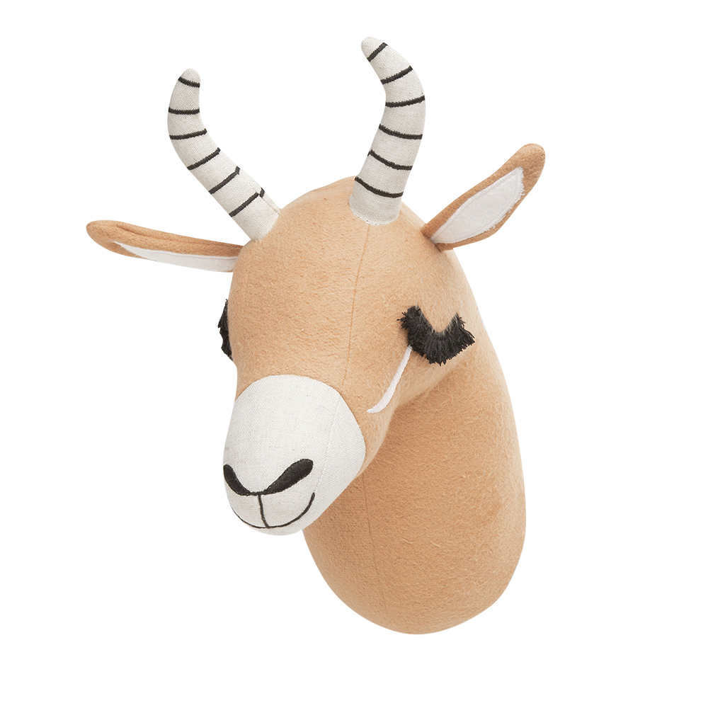 Antelope Plush Head Wall Decor