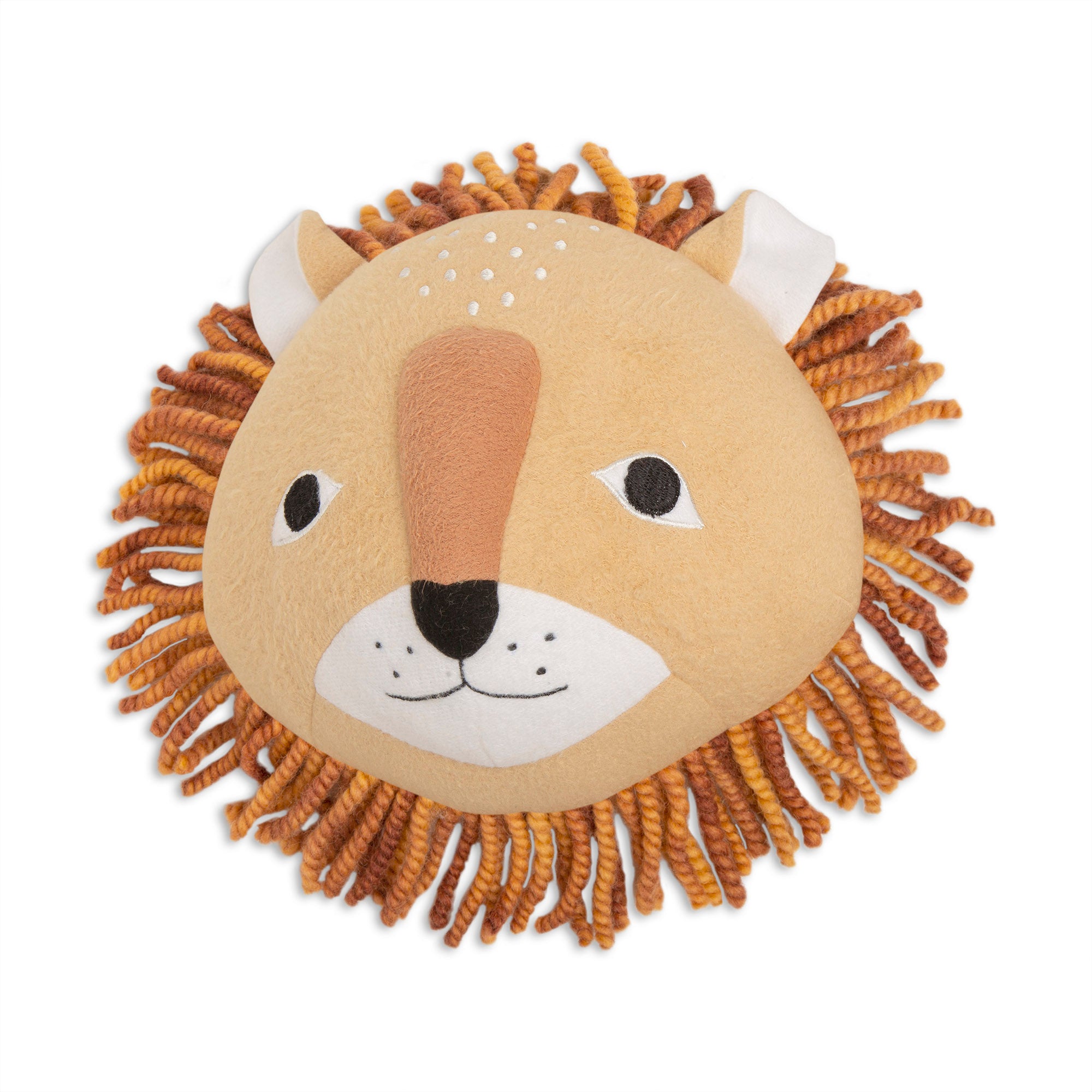 Lion Plush Head Wall Decor