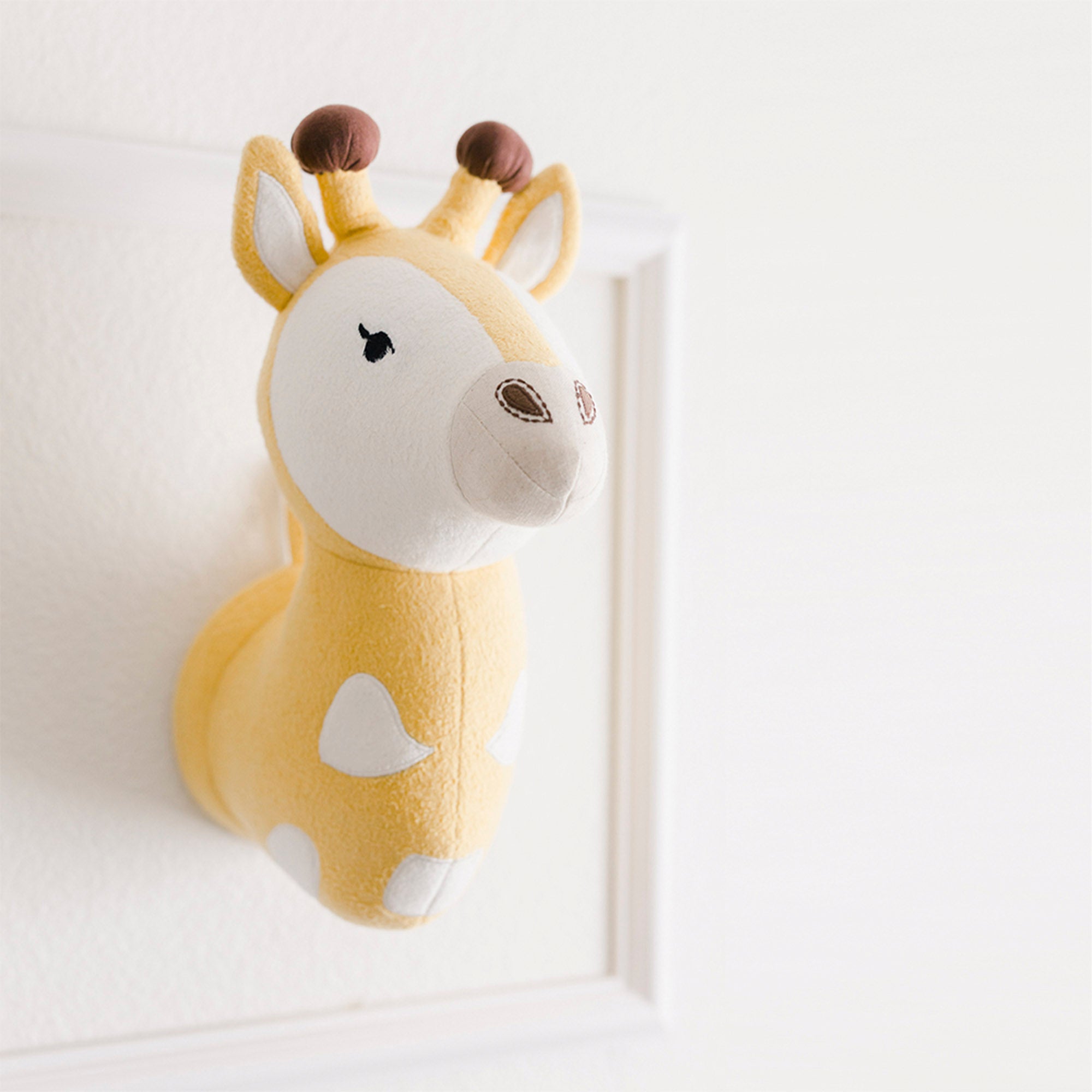 Giraffe Plush Head Wall Decor