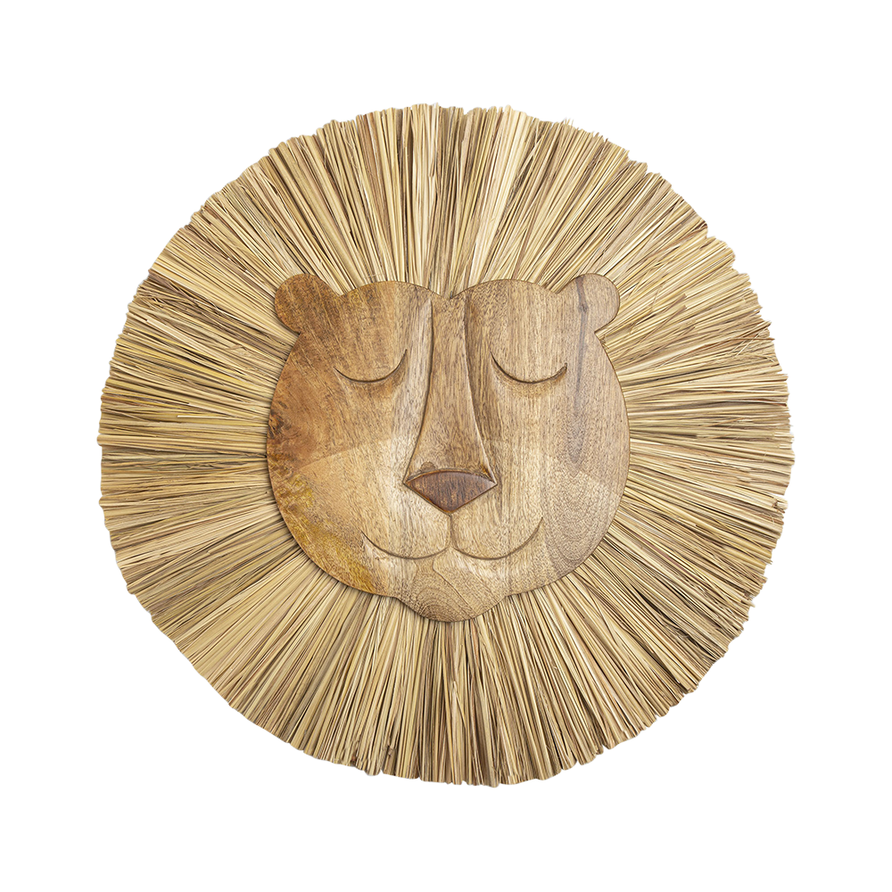 Lion Handmade Wooden Wall Decor