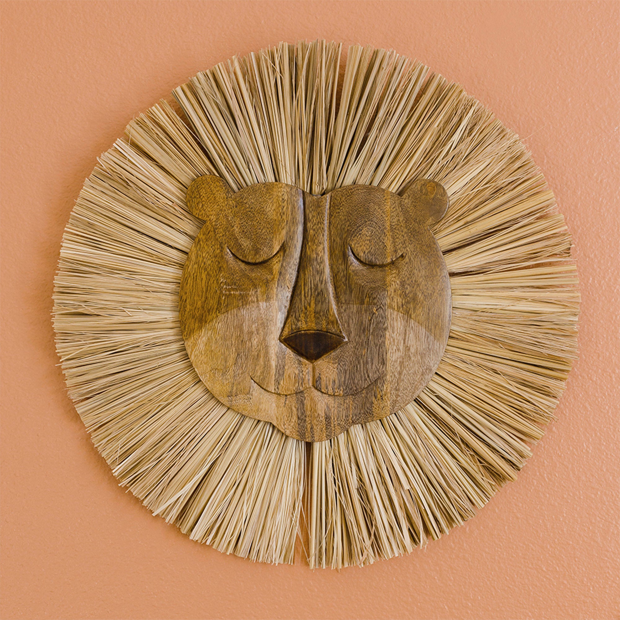 Lion Handmade Wooden Wall Decor