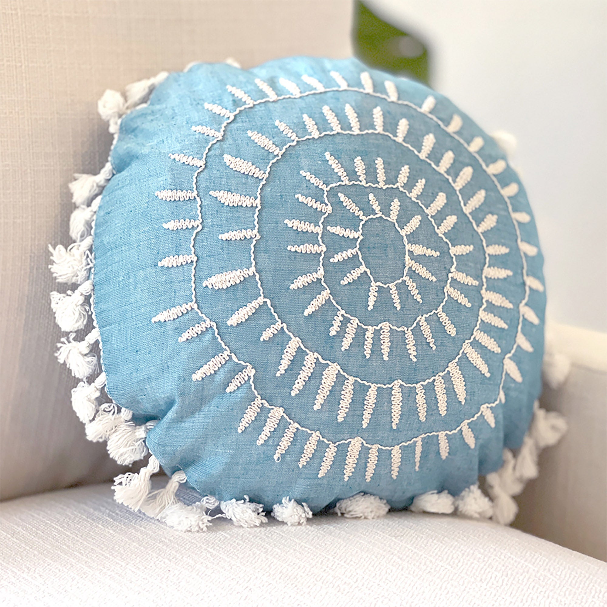 Caspian Round Pillow