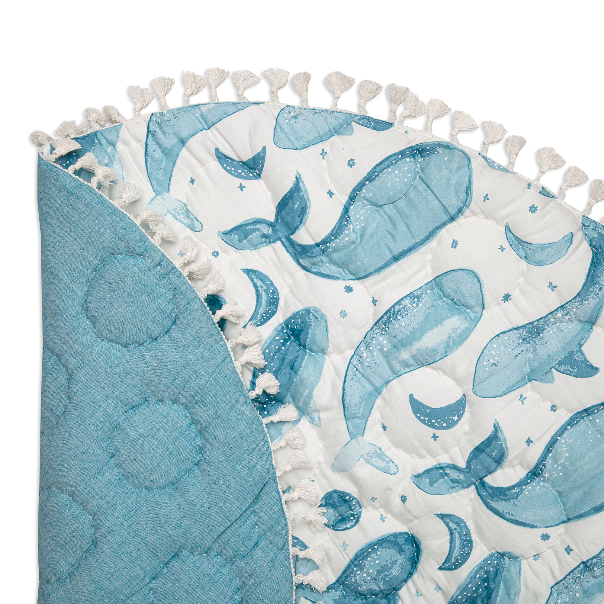 Caspian Quilted Playmat – Whale