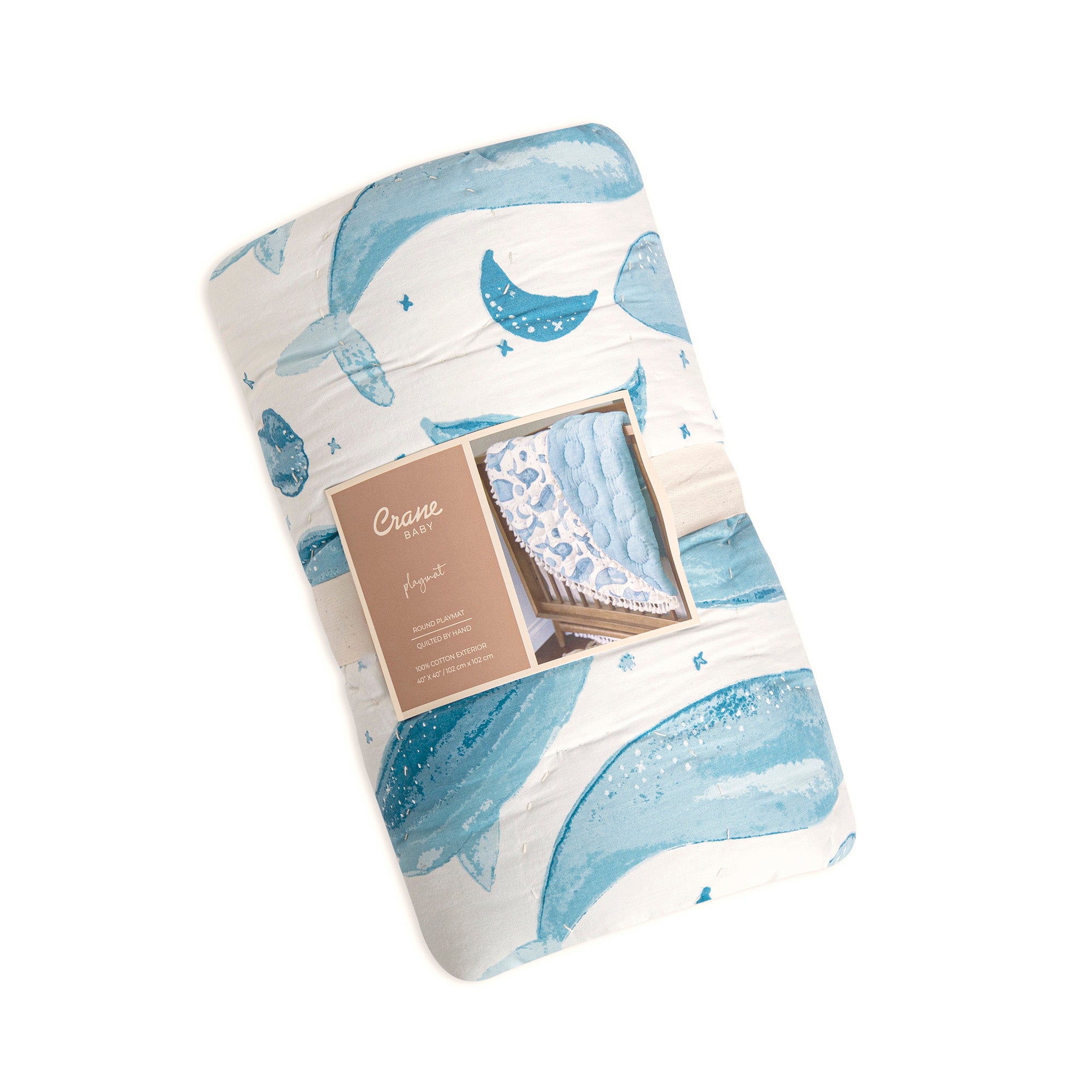 Caspian Quilted Playmat – Whale