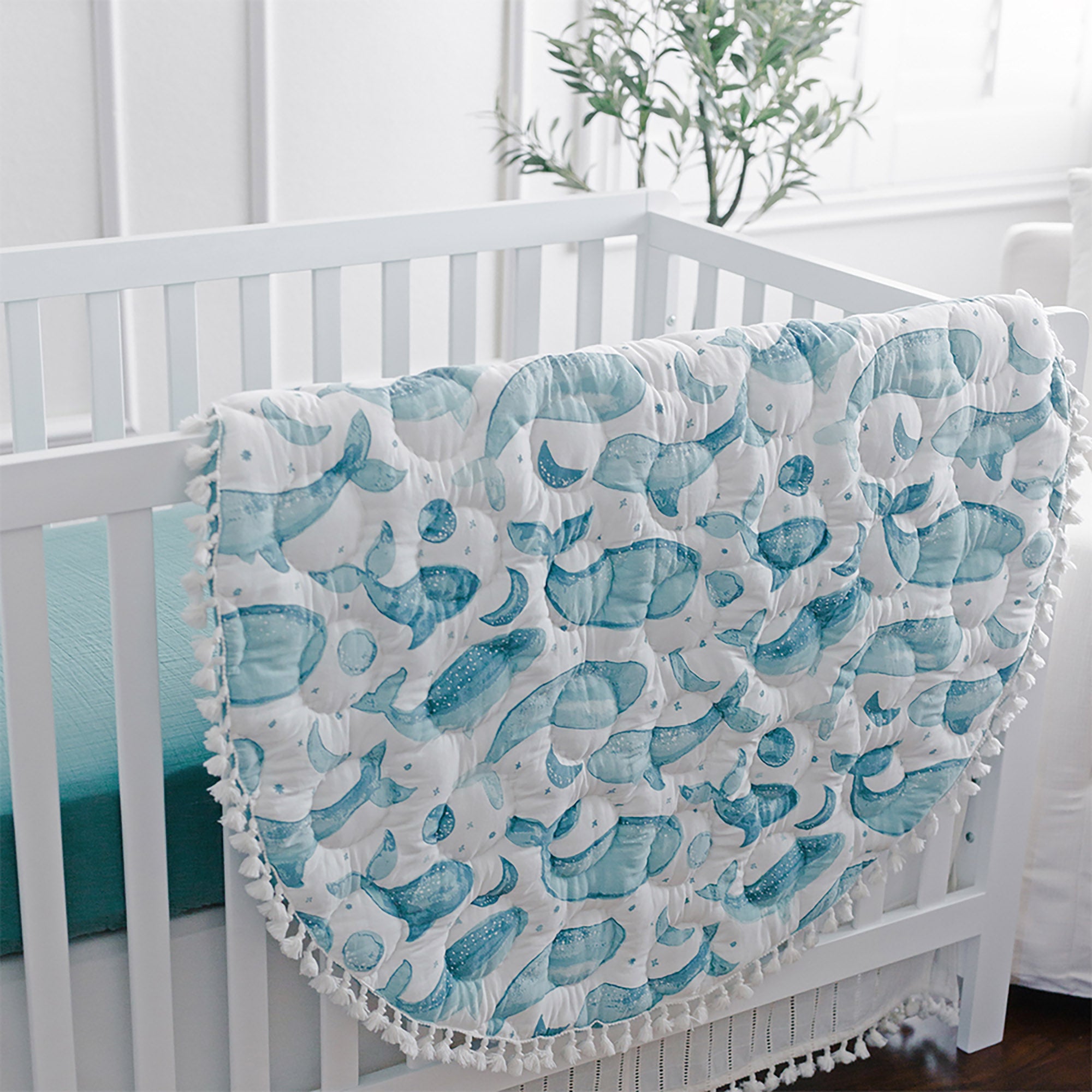 Caspian Quilted Playmat – Whale