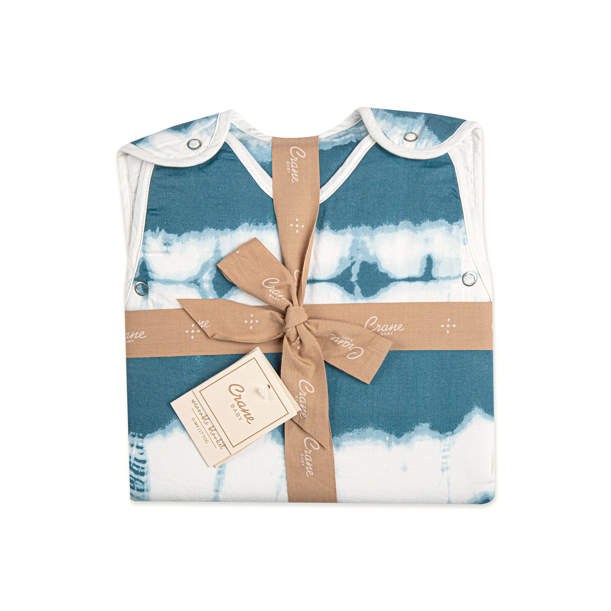 Caspian Wearable Blanket 0-9mo. (Cotton Sateen Tie-Dye Print)