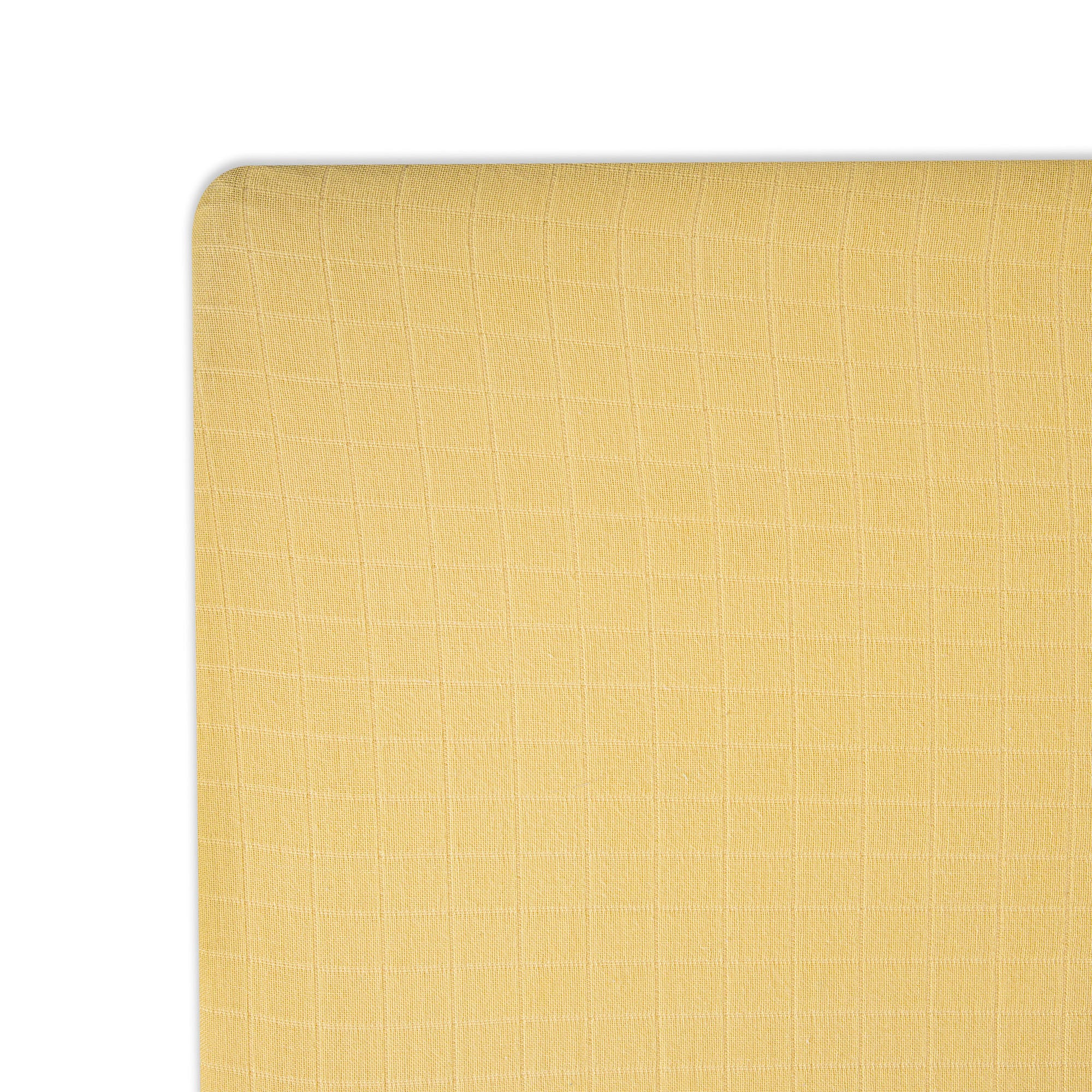 Crib Fitted Sheet – Ochre