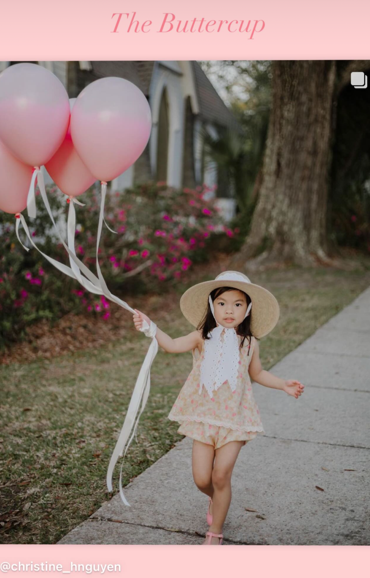 Buttercup Little Girl’s Hat - Olive Green Grosgrain Ribbon