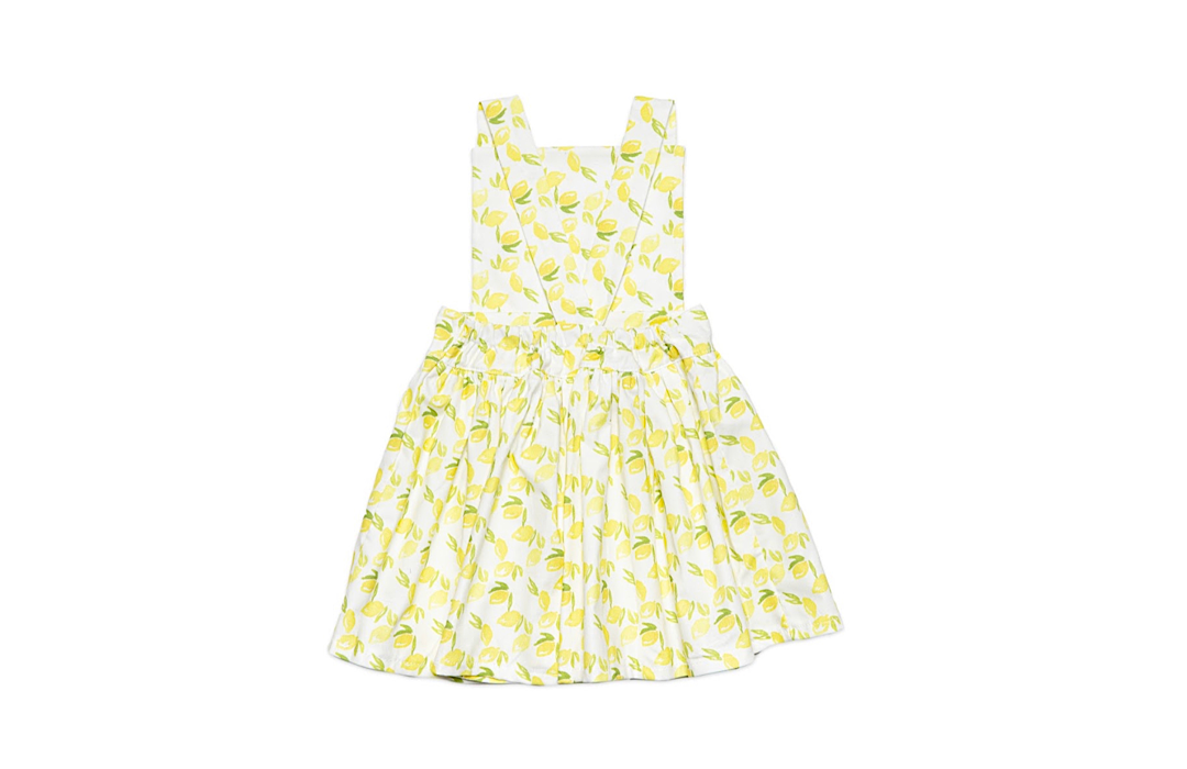 Pinafore Dress In Lemons