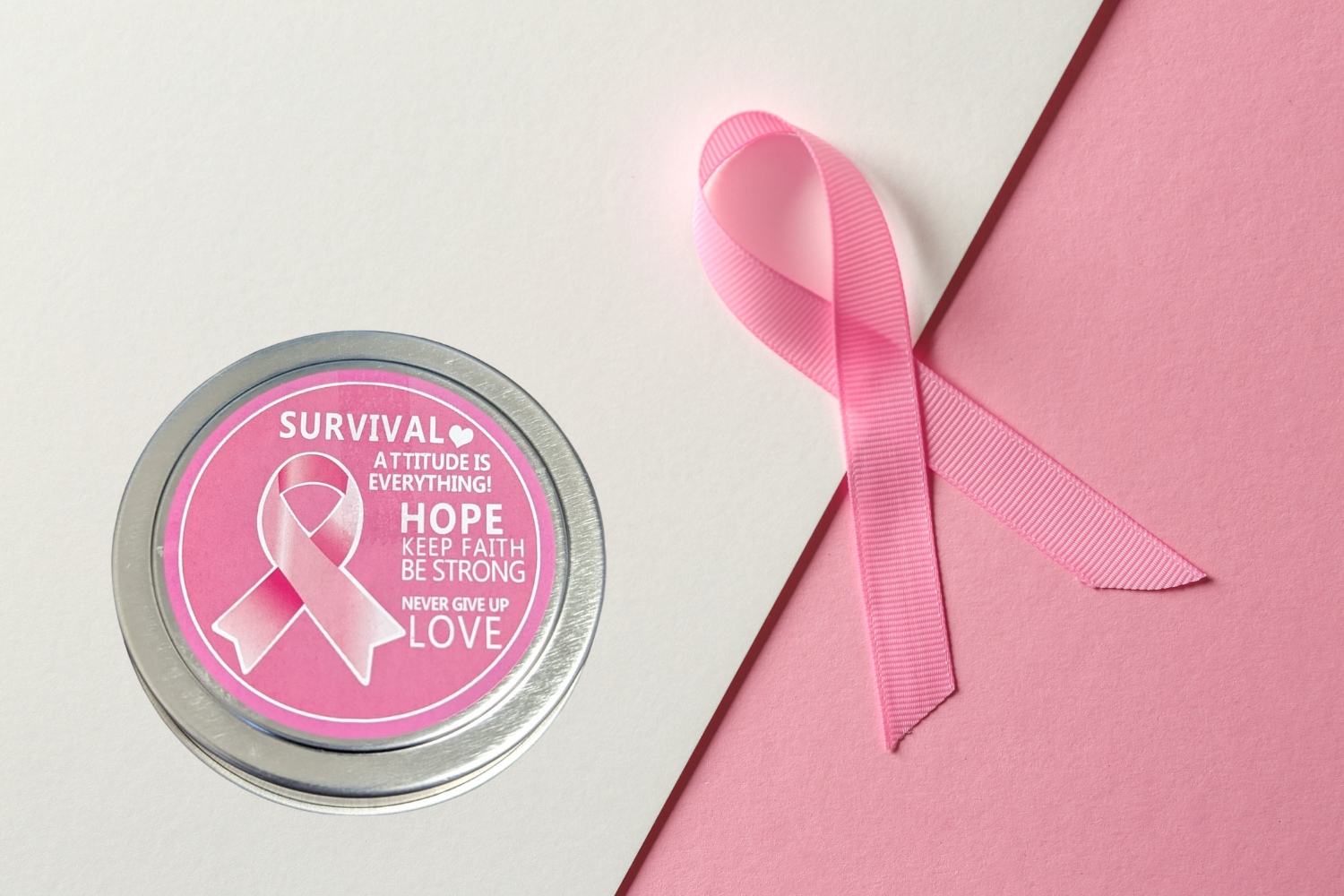 Breast Cancer Awareness Gift Box - Hope For A Warrior / A Survivor - This Is A Support Care Pamper Package - All Natural
