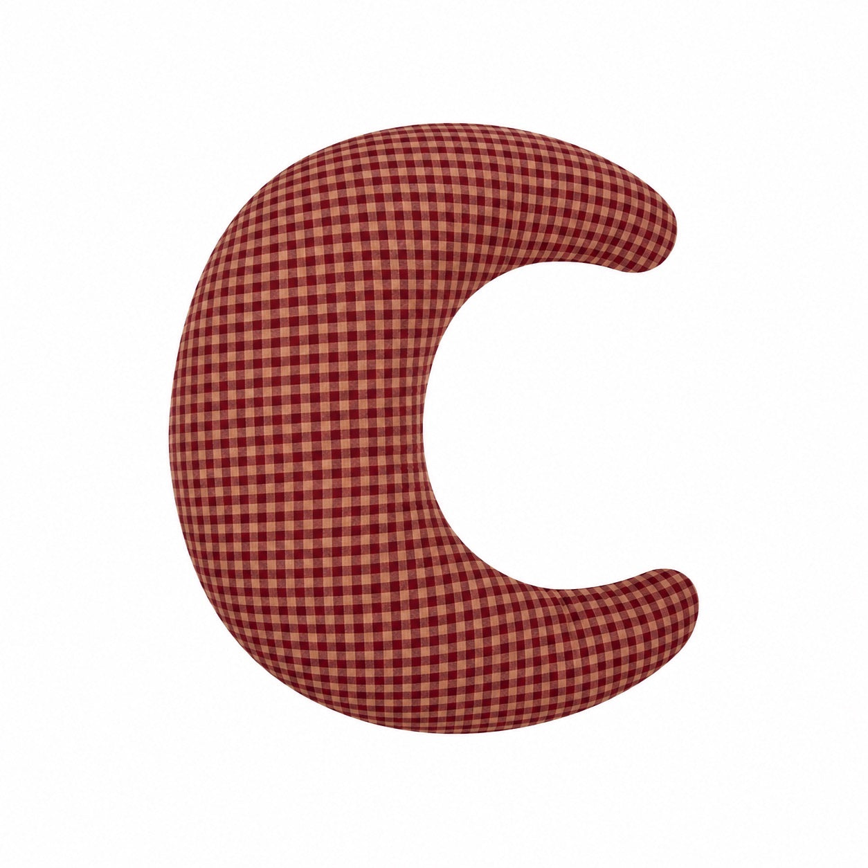 Beige Gingham Ruffle Nursing Pillow Cover