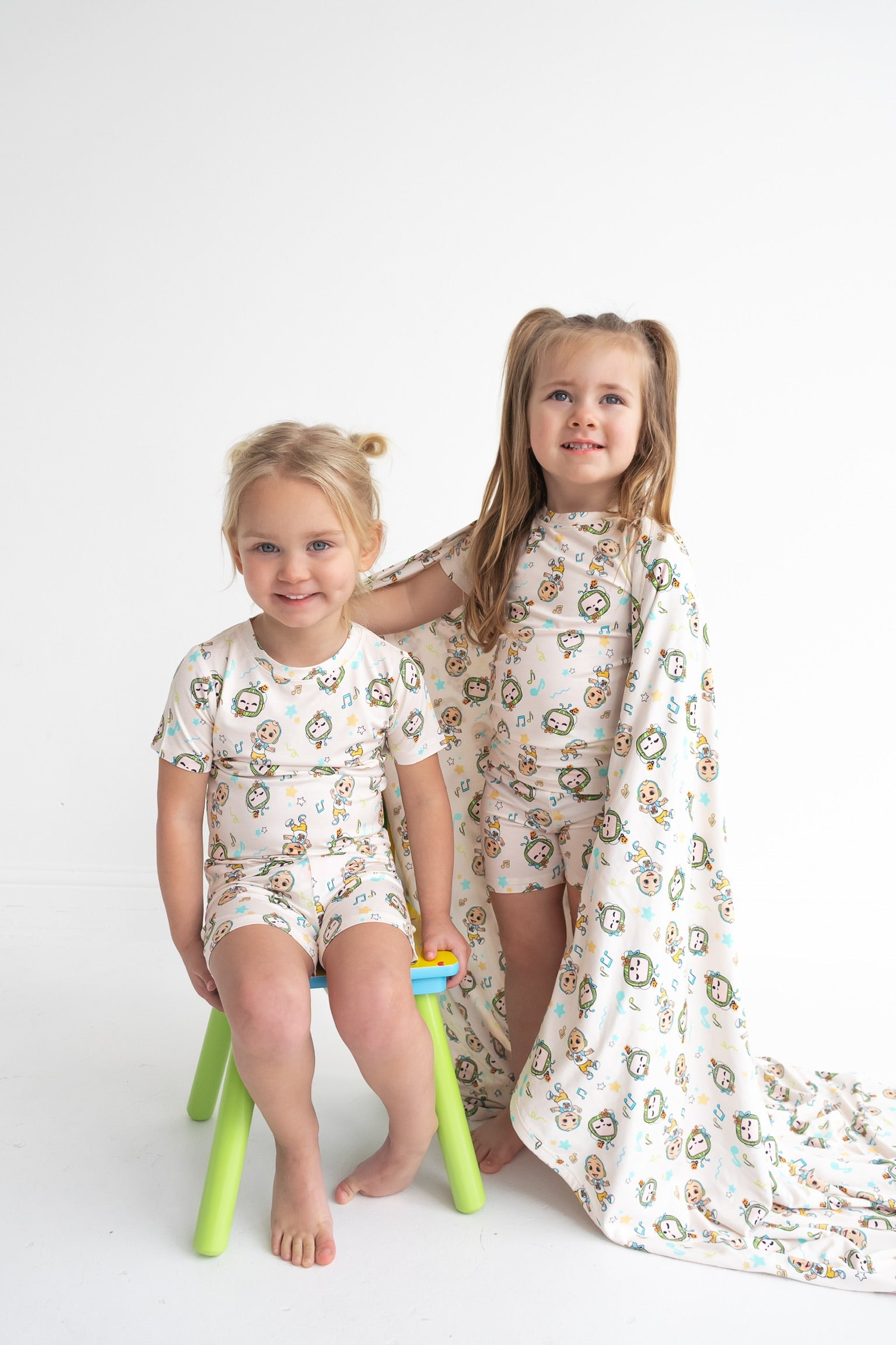 Dream Big Little Co X Cocomelon Jj Musical Melon Dream Short Set