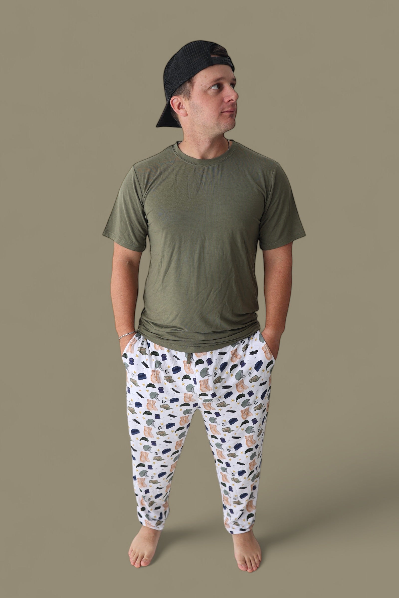 Thank You For Your Service Short Sleeve Men's Dream Jogger Set