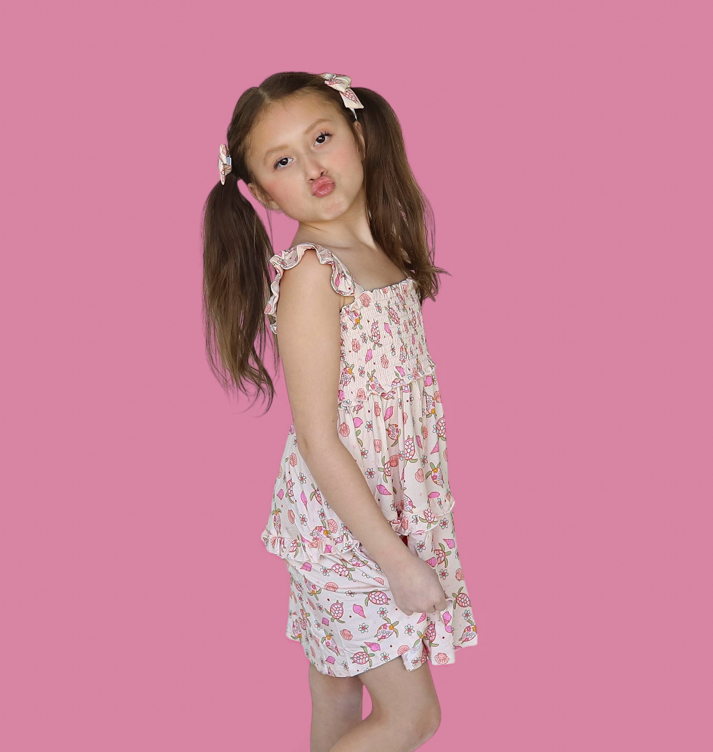 Exclusive Love Your Shell Dream Smocked Babydoll Dress