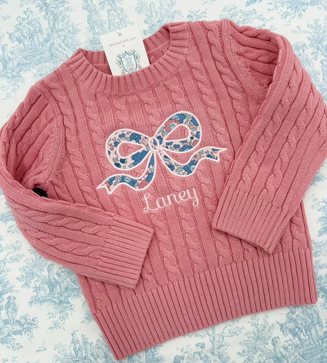 Customized Bow Sweater