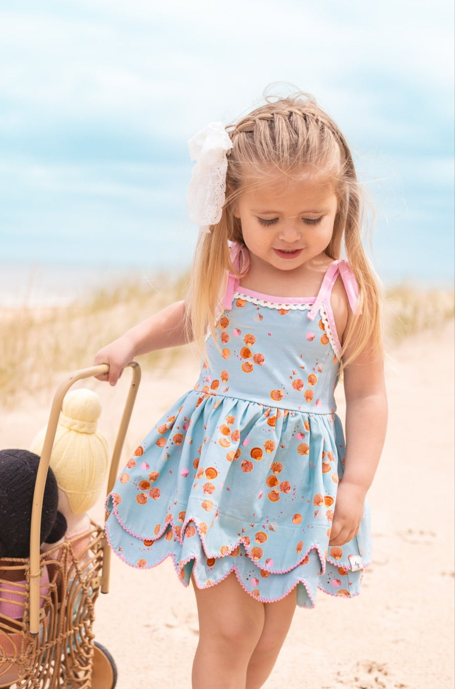 Mermaid Magic Scallop Tunic Set