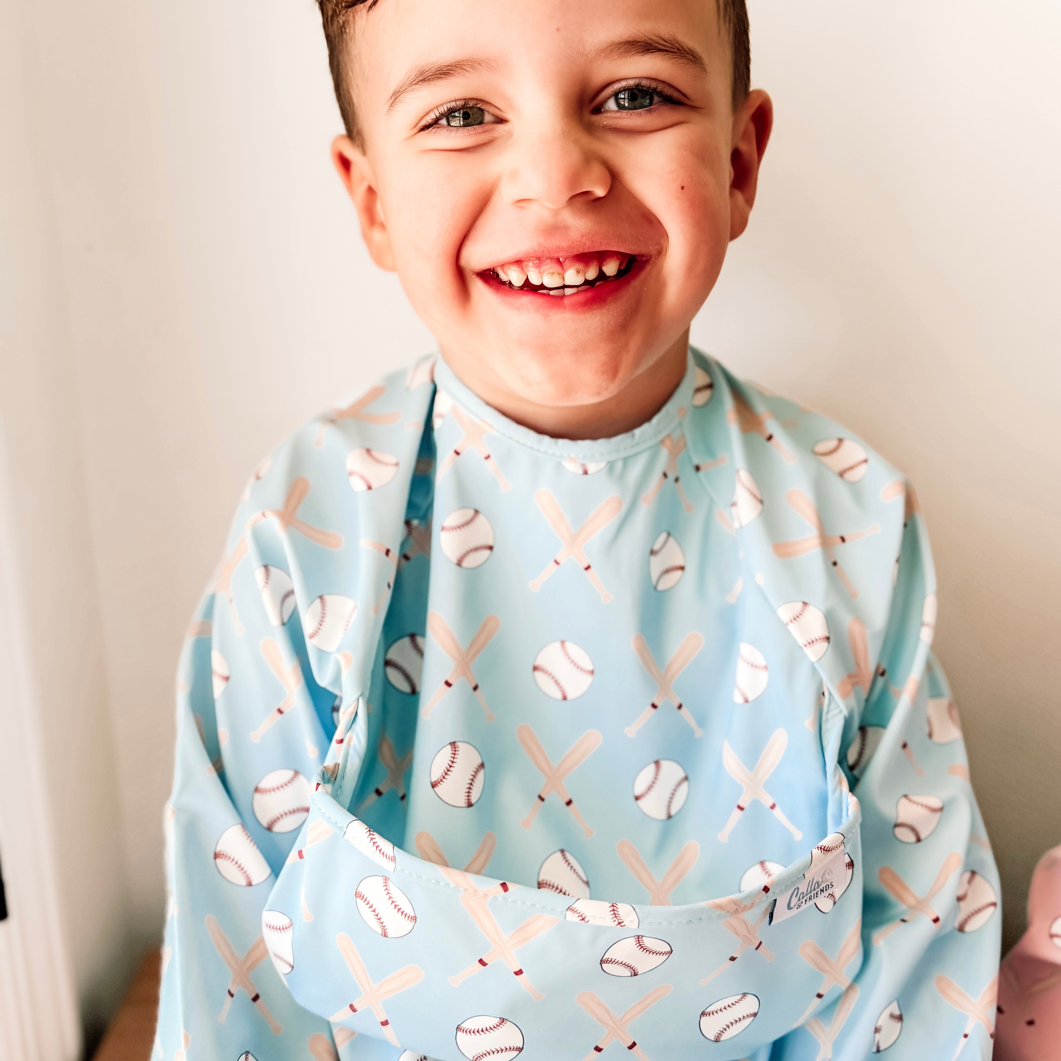 The Grayson Long Sleeve Bib - Baseball