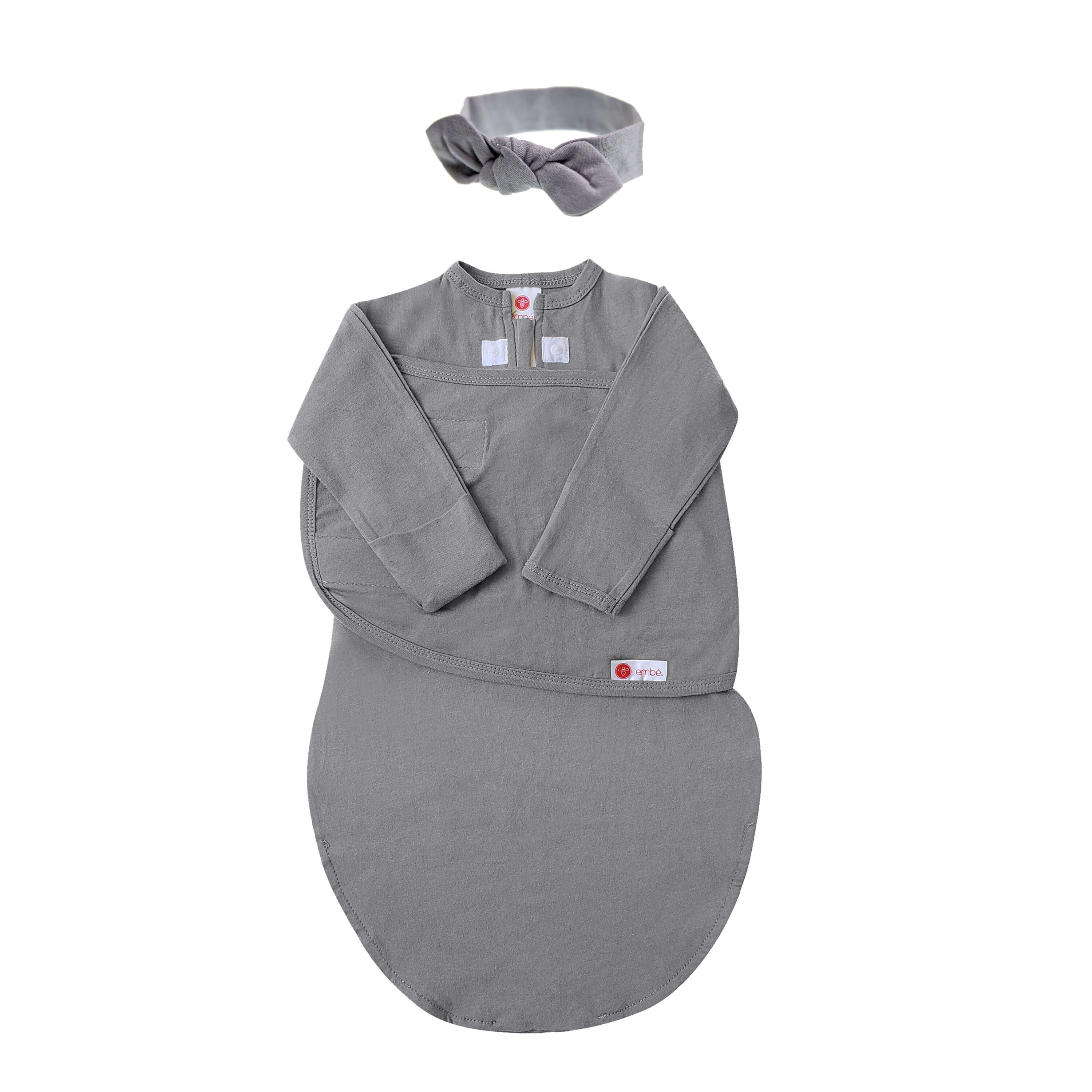 Headband And Long Sleeve Swaddle Sack Bundle