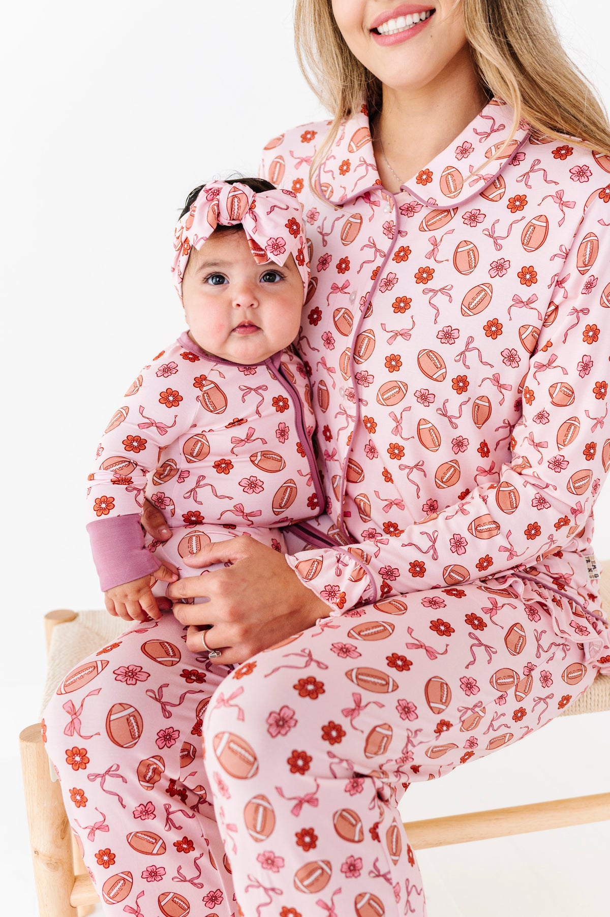 Friday Night Florals Ruffle Adult Button Up Set (est Ship Time 2-3 Weeks)