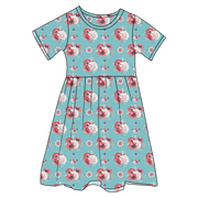 Beckett Anchors Bamboo Ruffle Spin Dress (pre-order)