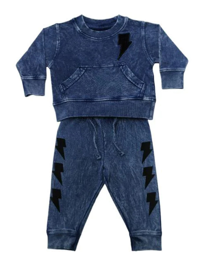 Baby Denim Sweat Set - Legend