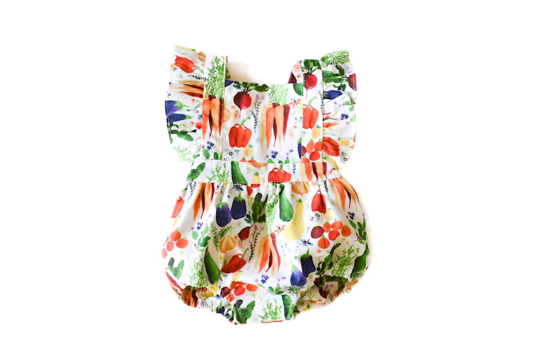 Bubble Romper In Veggies