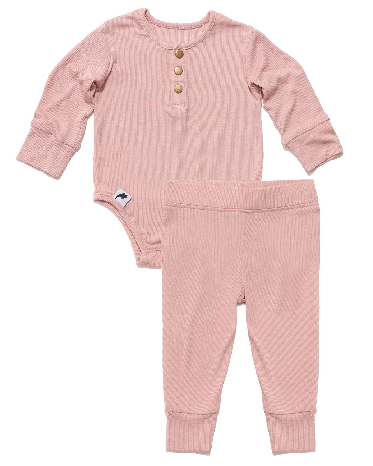 Blush Ribbed Two-piece Set