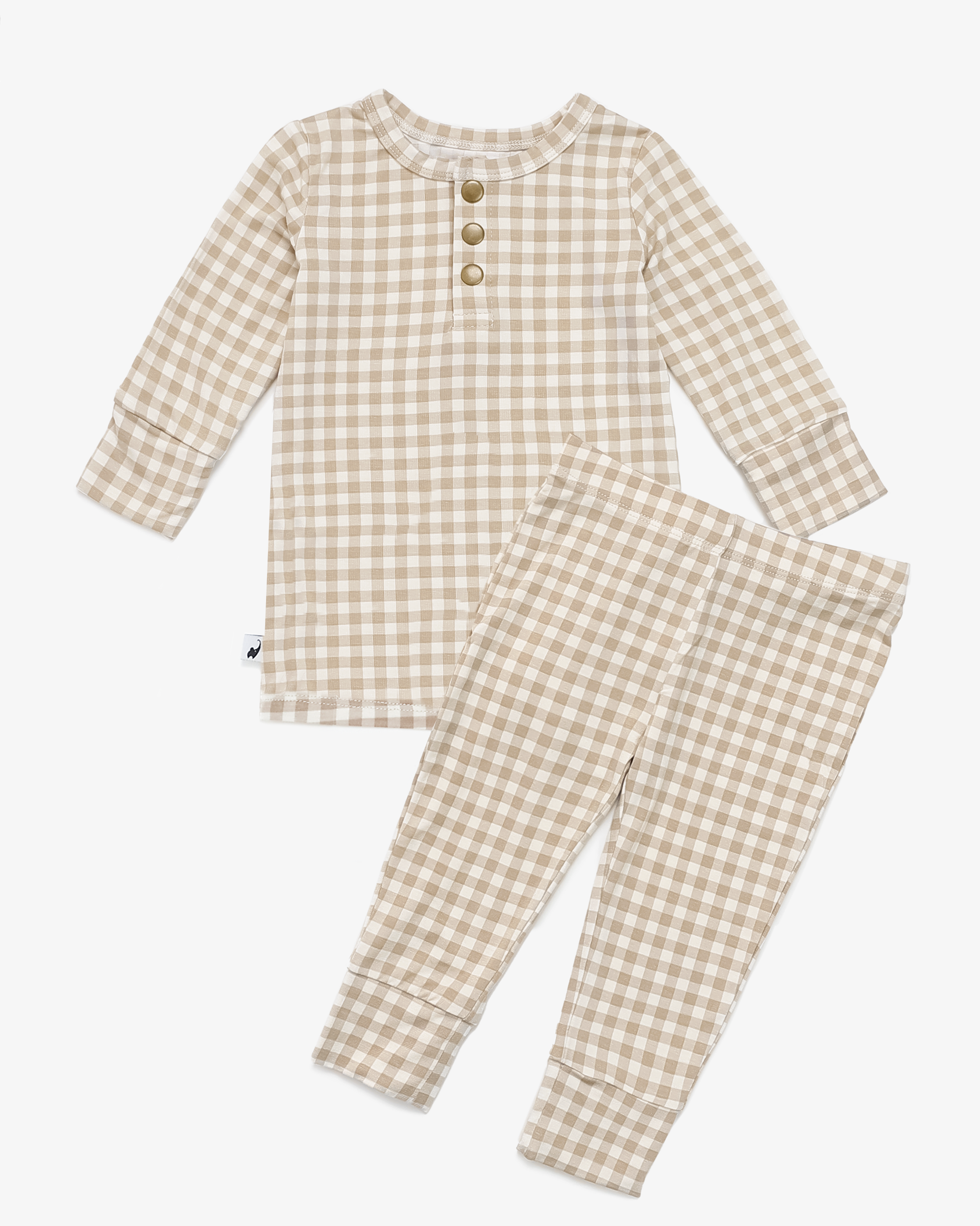 Gingham Print Two-piece Set