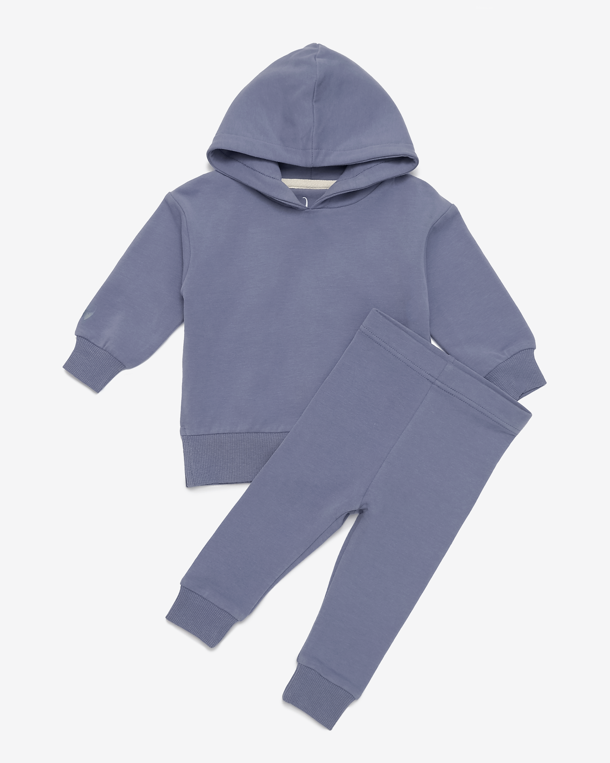 Blue Hoodie Two-piece Set