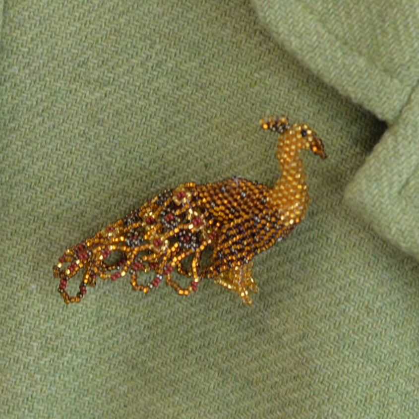 Peacock Brooch