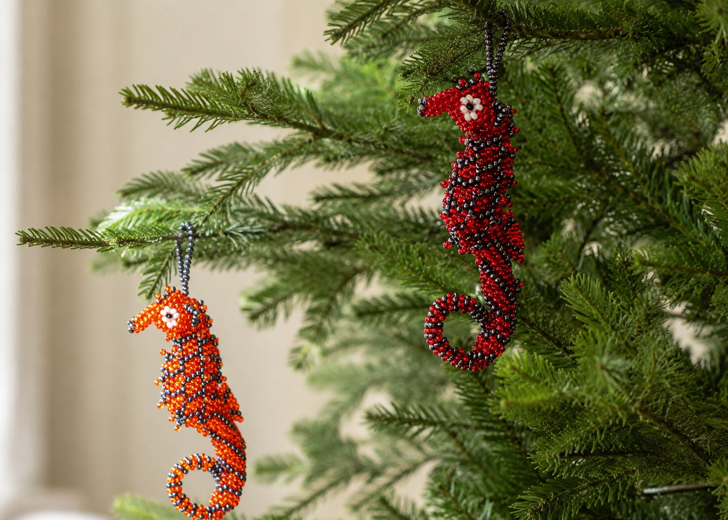 Seahorse Ornament- Red