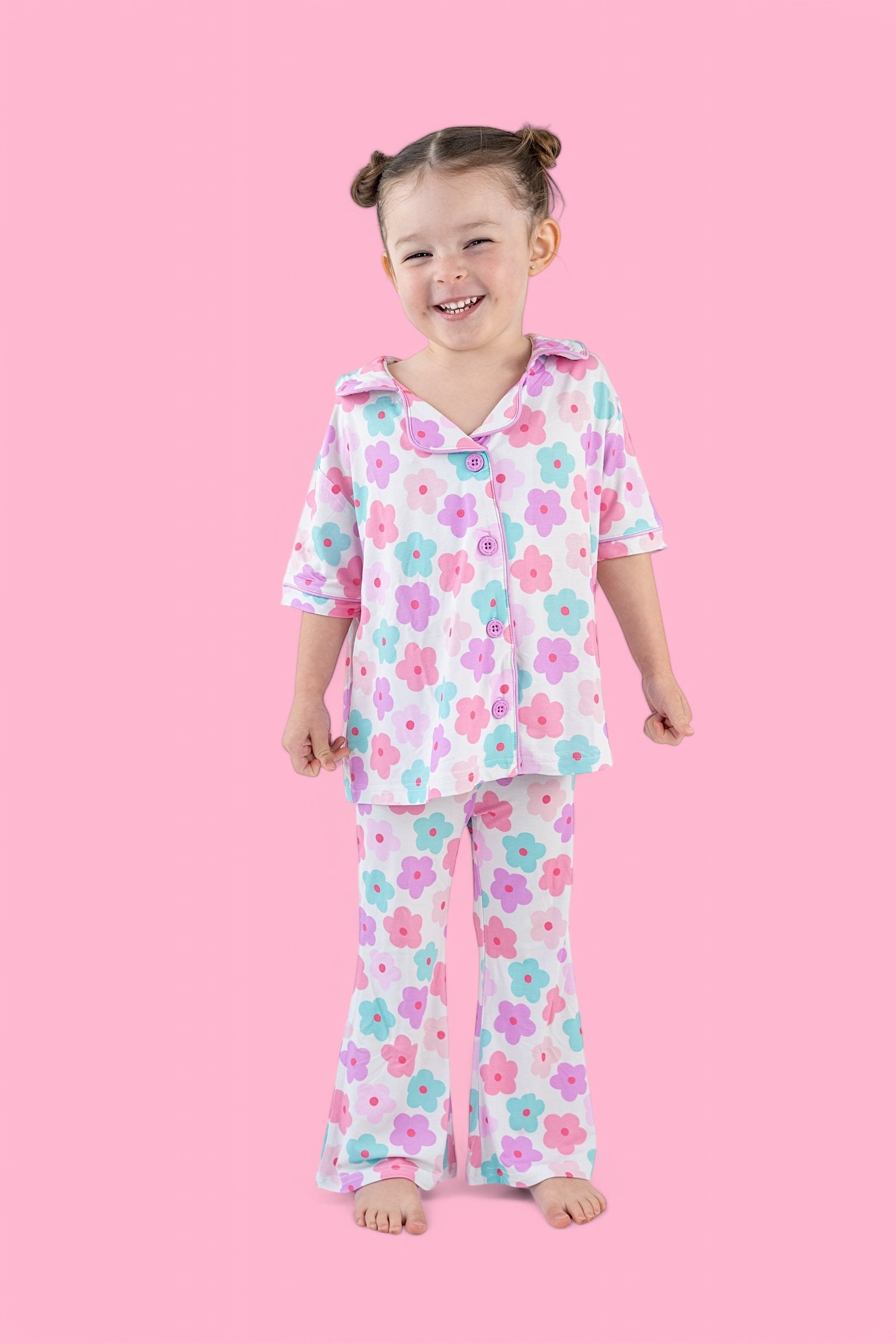 Violet Fields Dream Girl's Flare Set