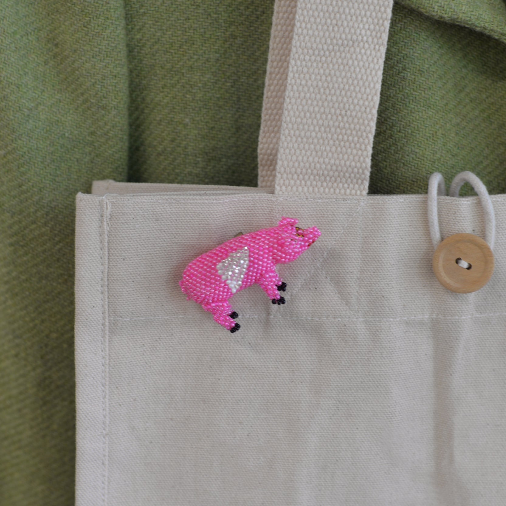 Flying Pig Brooch