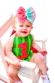 One In A Melon Birthday Romper
