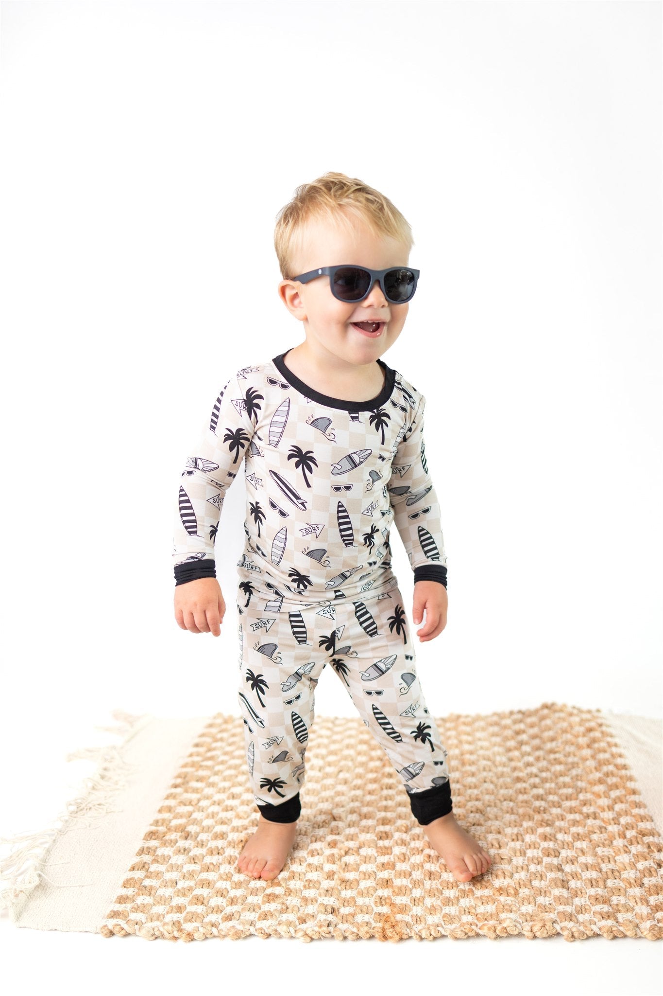 Checkered Surfboards | Two Piece Bamboo Pajama Set